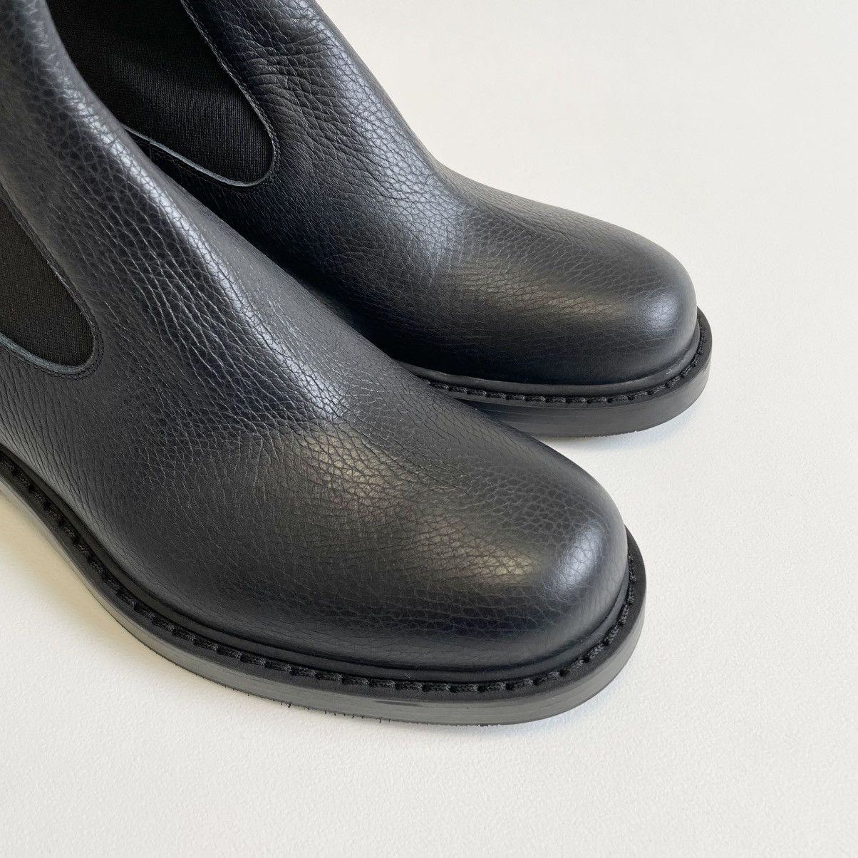 Dries Van Noten Black Tumbled Leather Boots Size US 9 / EU 42 - 6 Thumbnail