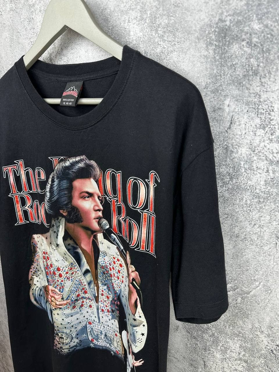 Vintage Rock Tees Elvis Presley "The King of Rock & Roll" T-Shirt Size US XL / EU 56 / 4 - 5 Thumbnail