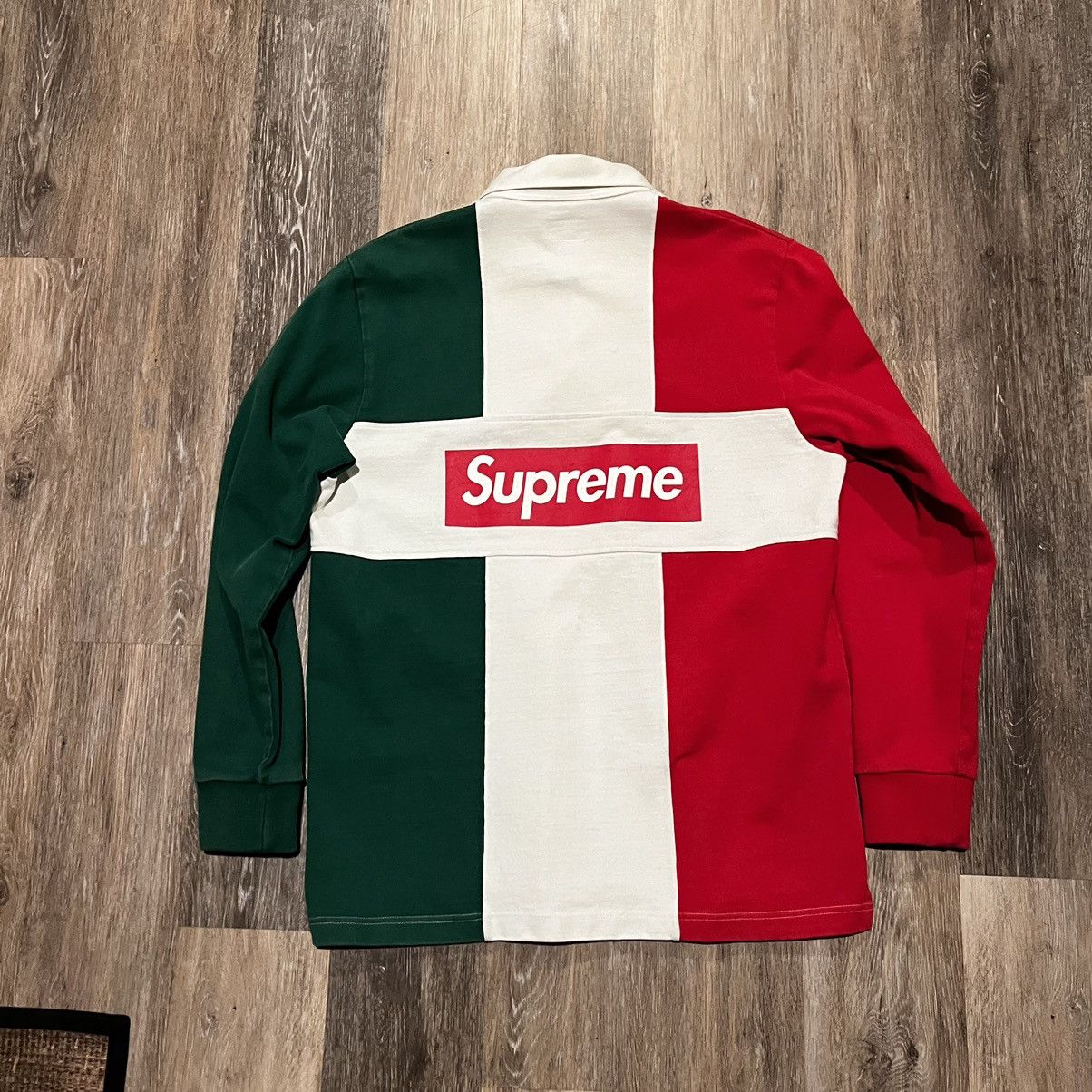 Supreme Split Box Logo Rugby Top