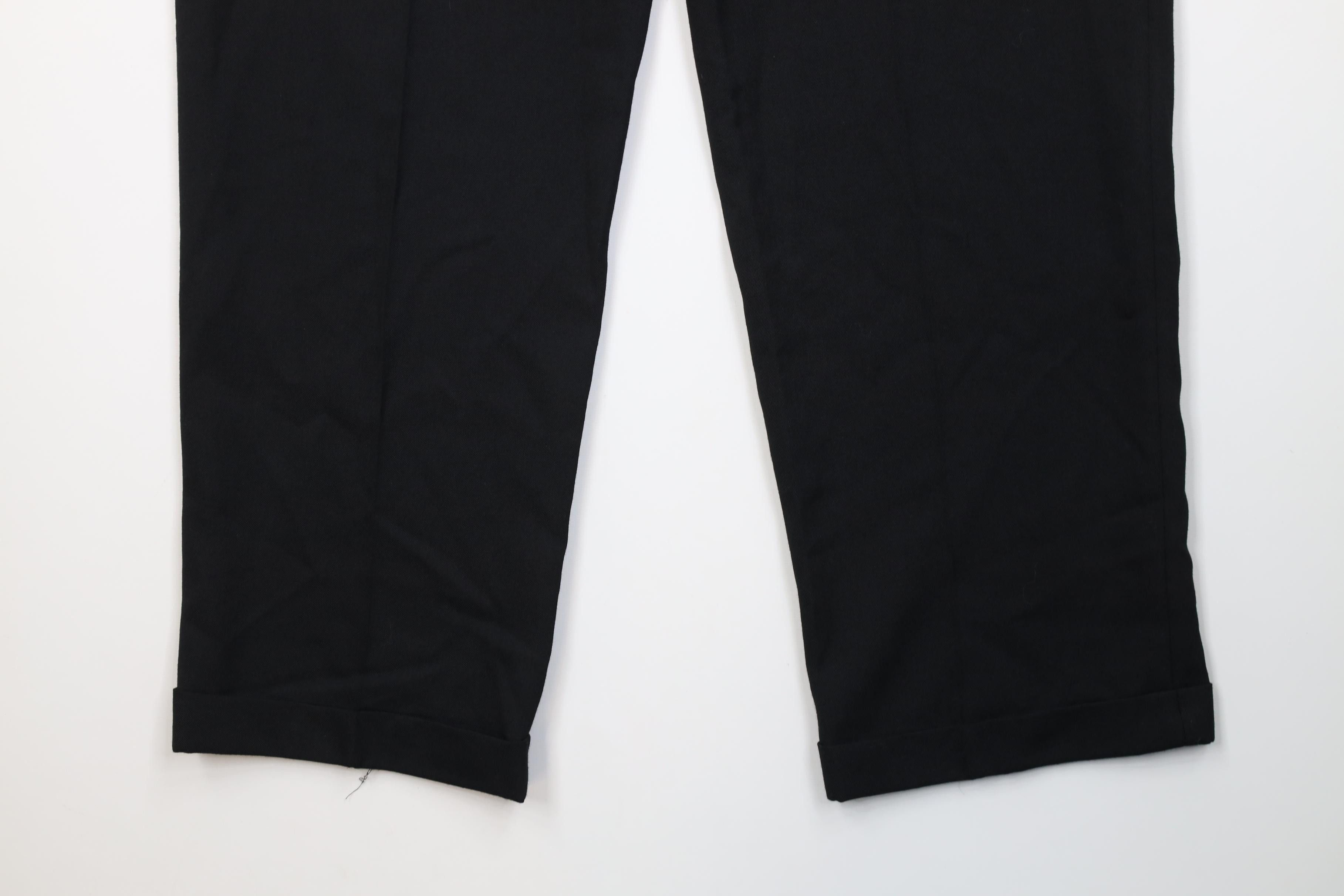 Vintage Vintage 90s Streetwear Wool Blend Wide Leg Chino Pants Black Size US 32 / EU 48 - 12 Thumbnail