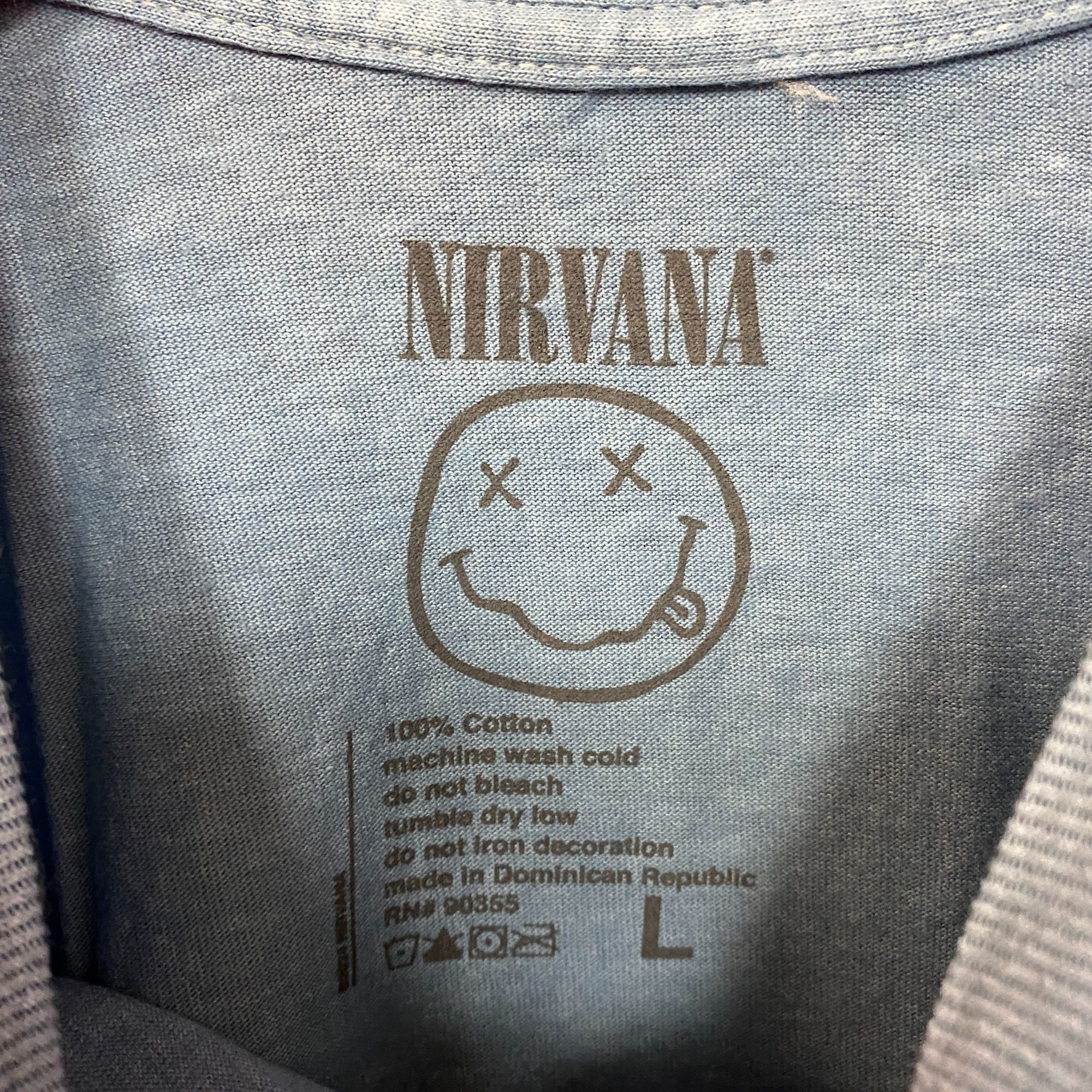 Nirvana Nirvana Nevermind Smiley Logo Grunge T-Shirt Large Size US L / EU 52-54 / 3 - 4 Thumbnail