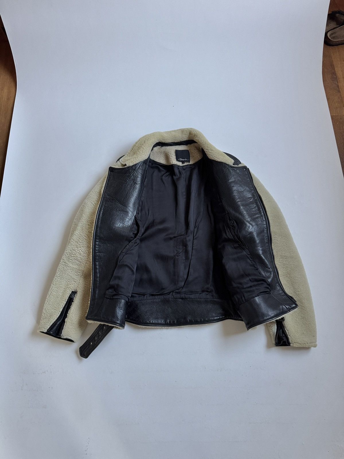 3.1 Phillip Lim Lamb Shearling Blouson / Bomber / Biker Jacket Size US L / EU 52-54 / 3 - 10 Thumbnail
