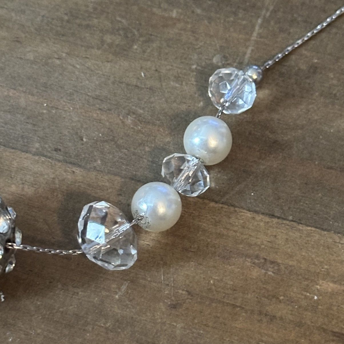 Other Crystal ball glass bead and pearl necklace Size ONE SIZE - 5 Thumbnail