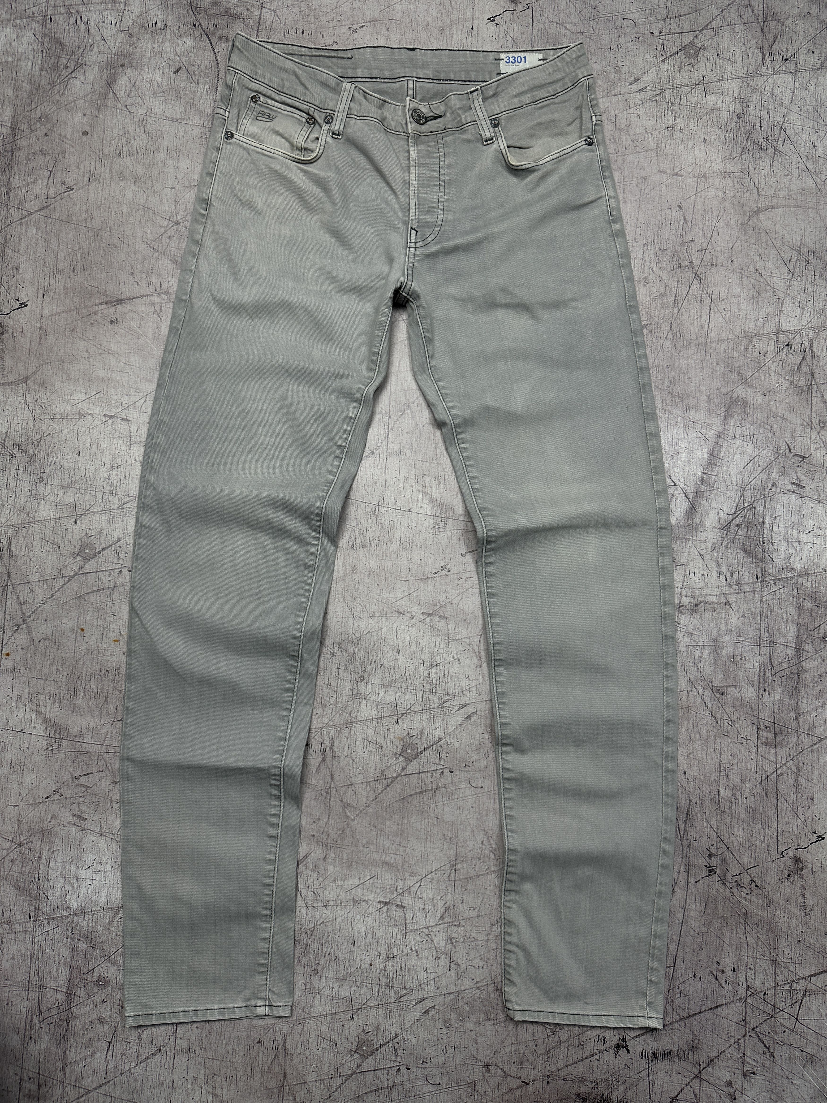 G-Star G Star Raw 3301 Low Tapered Mens Denim Pants Jeans Size US 31 - 1 Thumbnail