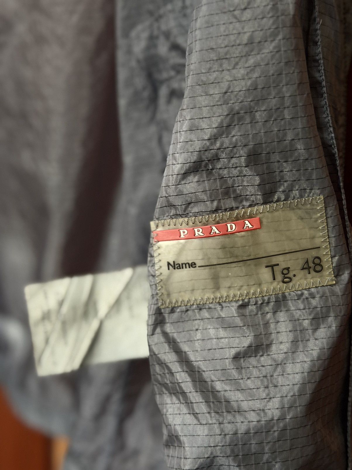 Prada Prada Sport (Linea Rossa) grey ripstop nylon jacket SGA372 Size US M / EU 48-50 / 2 - 7 Thumbnail