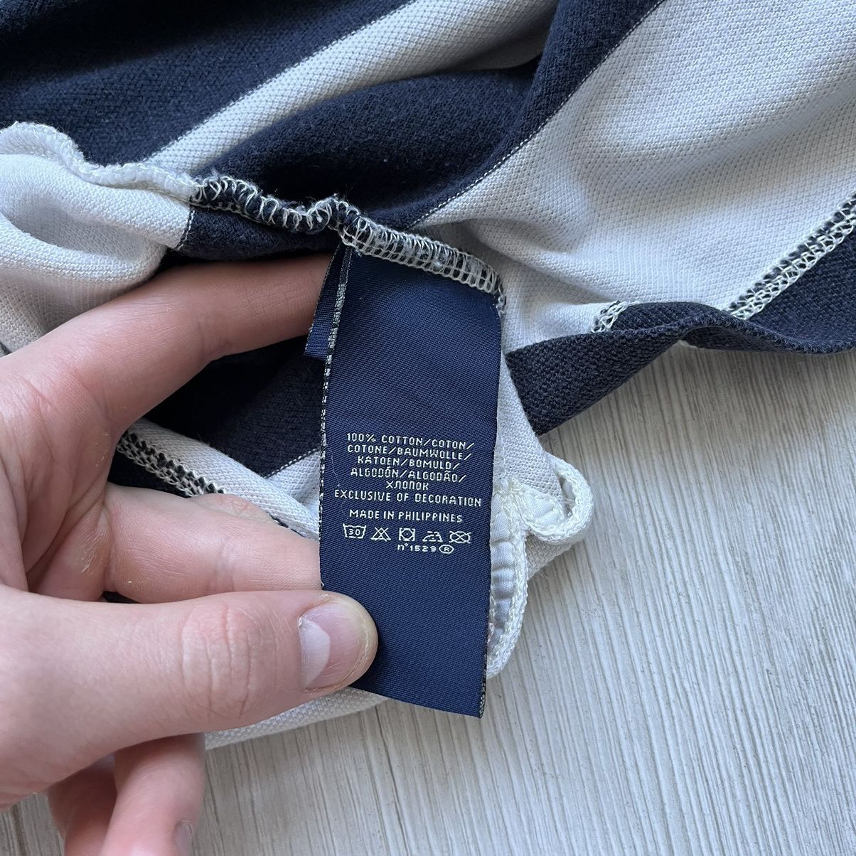 Polo Ralph Lauren × Vintage Vintage Polo Ralph Lauren USA Striped Y2K Polo T Shirt Rare Size US L / EU 52-54 / 3 - 6 Thumbnail