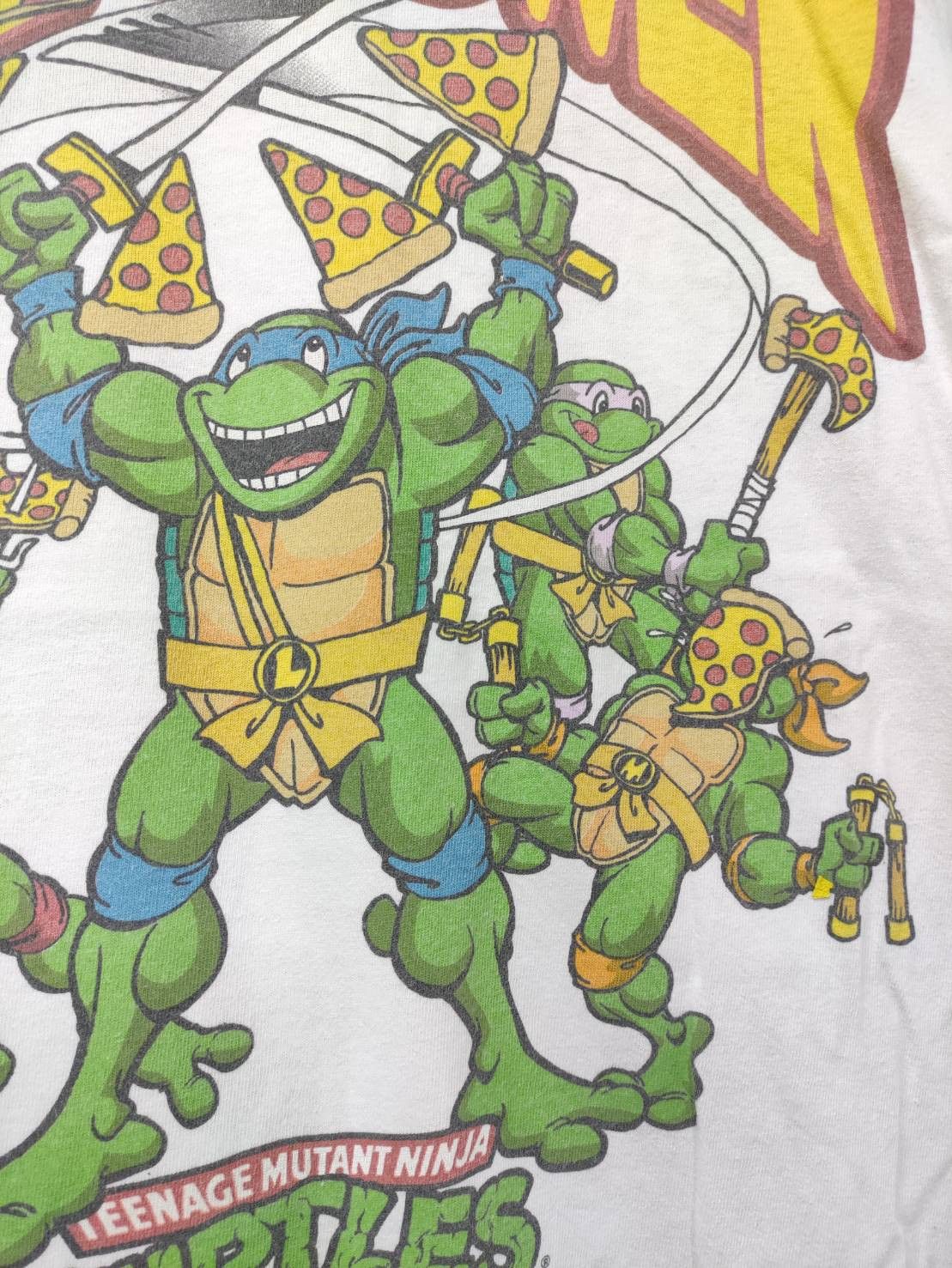 Vintage Set x 2 Vtg 00's Teenage Mutant Ninja Turtles TMNT T-Shirt Size US L / EU 52-54 / 3 - 3 Thumbnail