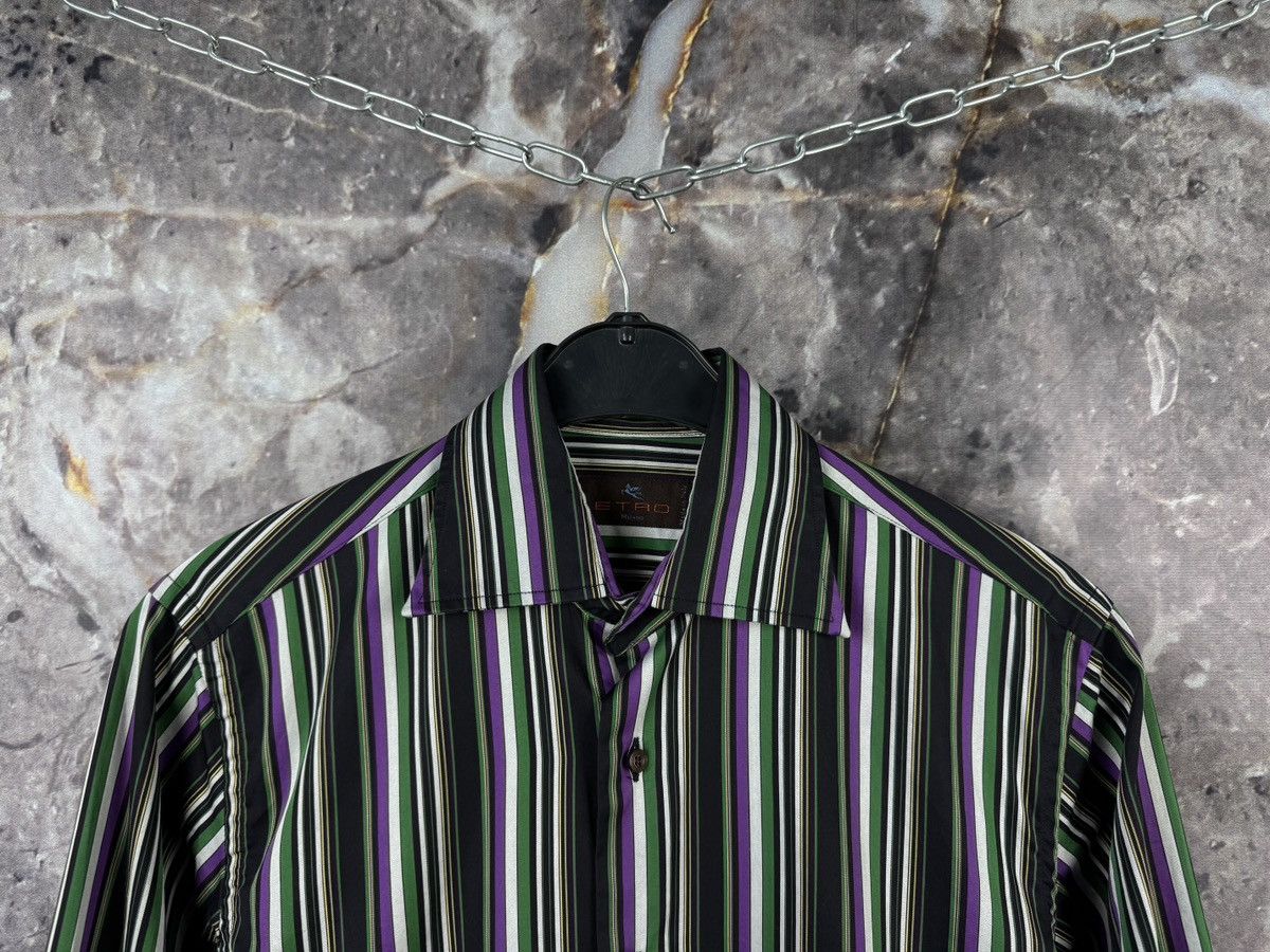 Etro Men’s Etro Milano Striped Shirt Button Up Long Sleeve Size38 Size US M / EU 48-50 / 2 - 2 Thumbnail