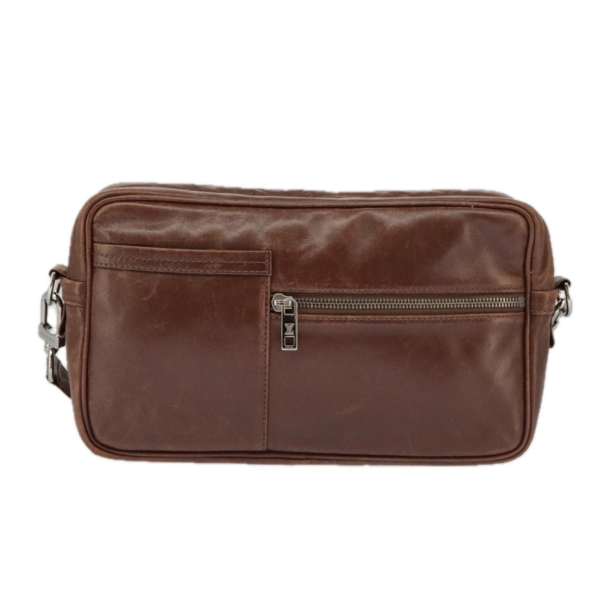 Louis Vuitton LOUIS VUITTON Defeel Shoulder Bag Suede Leather Brown M92357 Size ONE SIZE - 13 Thumbnail