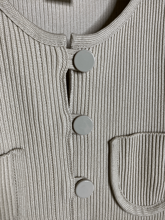 Chloe Heavy weight ribbed sweater jacket Size M / US 6-8 / IT 42-44 - 4 Thumbnail