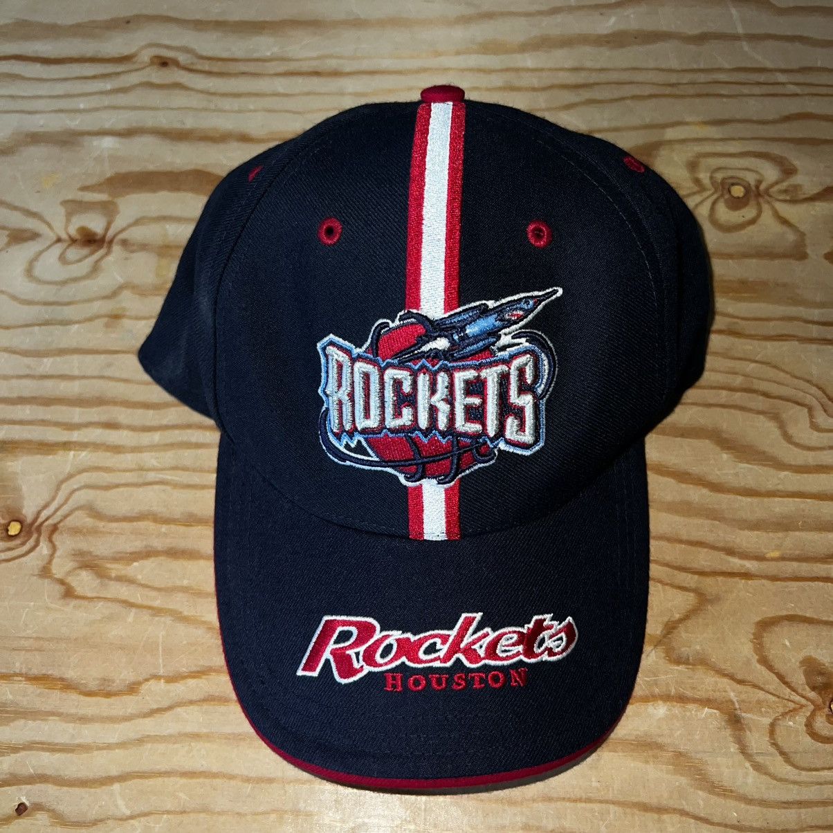 NBA VINTAGE 90s NBA HOUSTON ROCKETS WOOL ACRYLIC BLEND LOGO HAT Size ONE SIZE - 1 Thumbnail