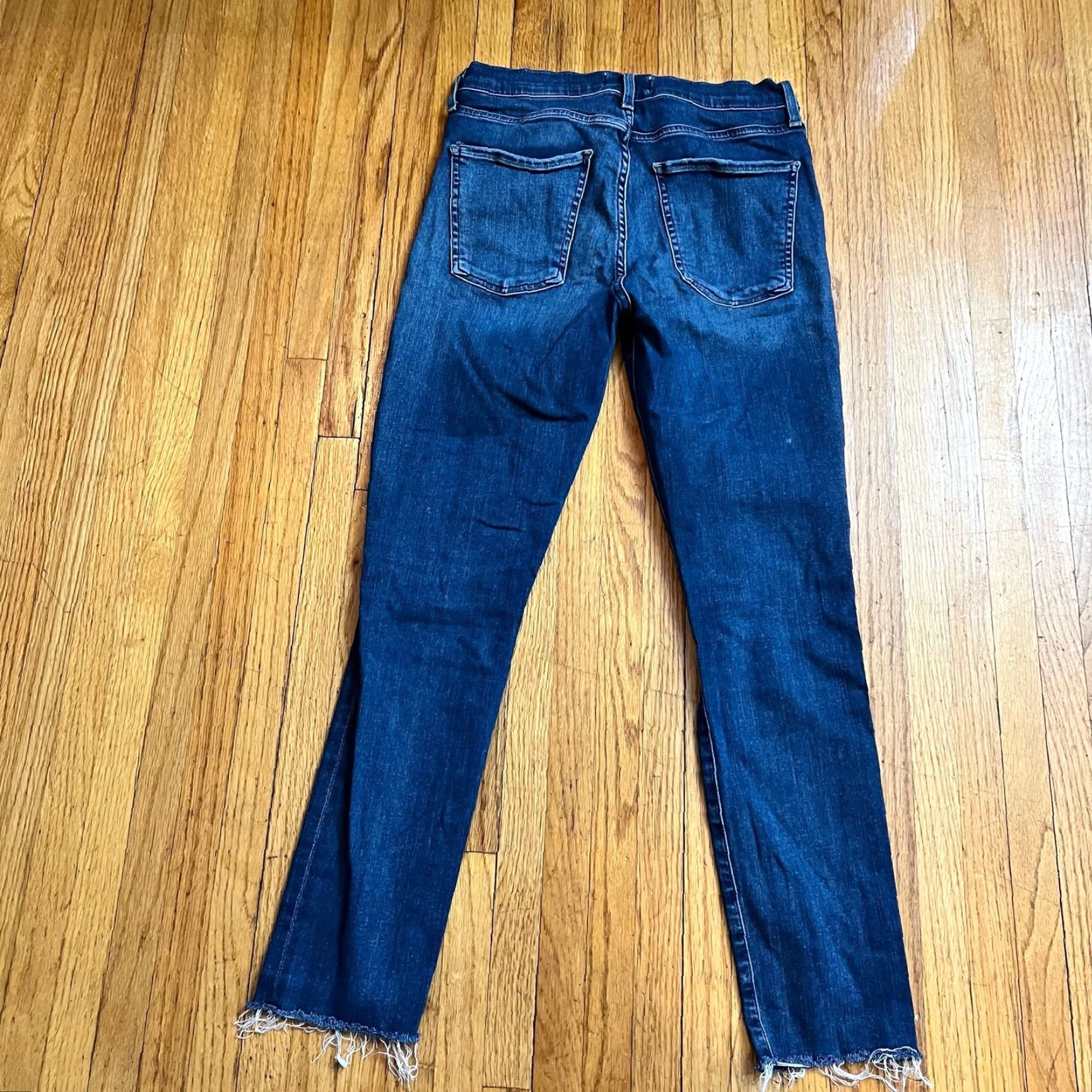Agolde AGOLDE Jeans Womens 28 Sophie Crop Skinny Pants Raw Hem Jeans Women 28 Crop Skinny 27x26 Blue Womens Size 28" / US 6 / IT 42 - 4 Thumbnail