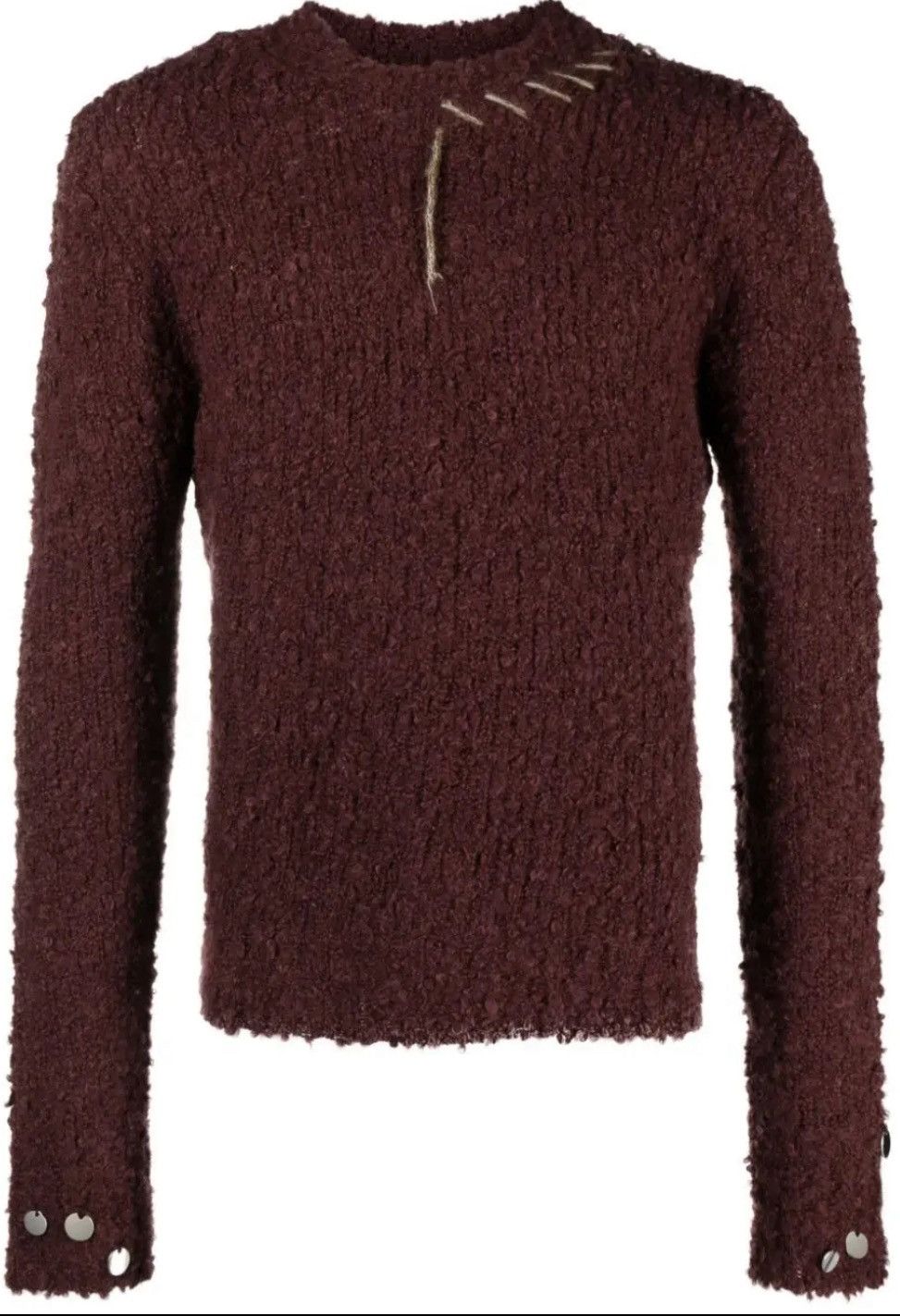 Namacheko Namacheko M Chestnut Brown Maroon Wool Hankford Crewneck Size US M / EU 48-50 / 2 - 2 Thumbnail