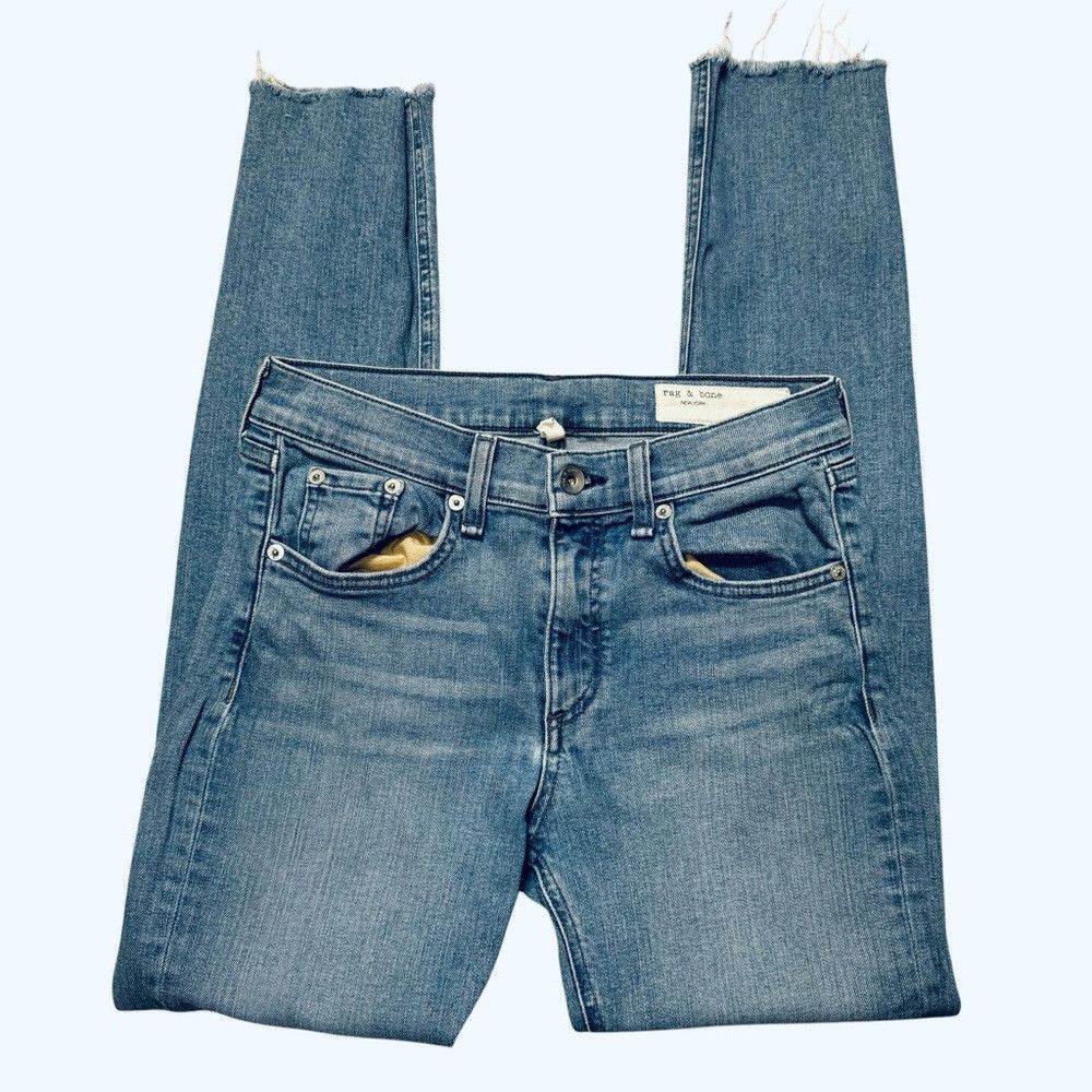 Rag & Bone Rag & Bone Mid-Rise Ankle Skinny Jeans In Lena Size 27 Size 27" / US 4 / IT 40 - 3 Thumbnail