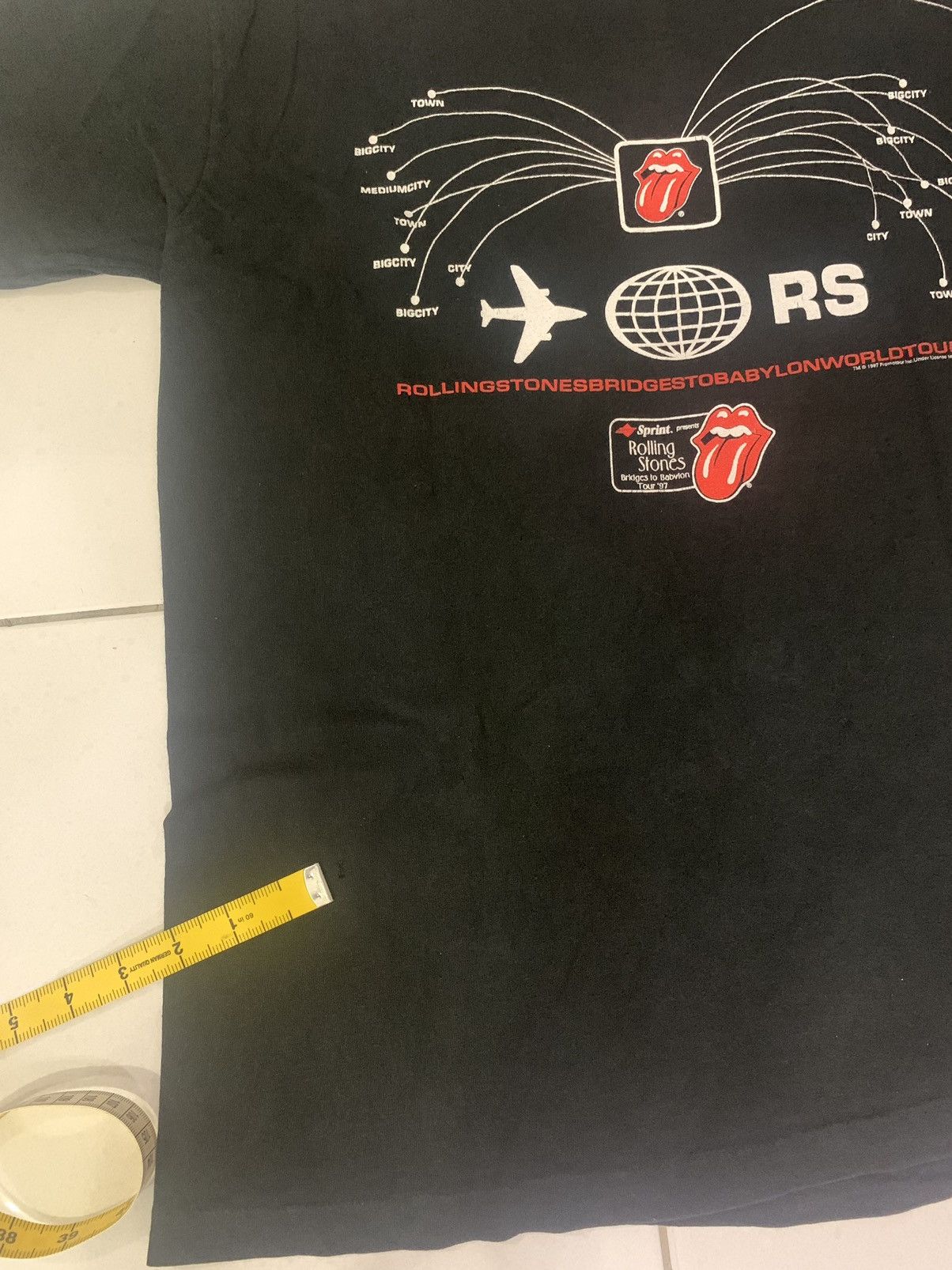 Band Tees × The Rolling Stones × Vintage Vintage Rolling Stone T Shirt World Tour 1997 Size US L / EU 52-54 / 3 - 11 Thumbnail