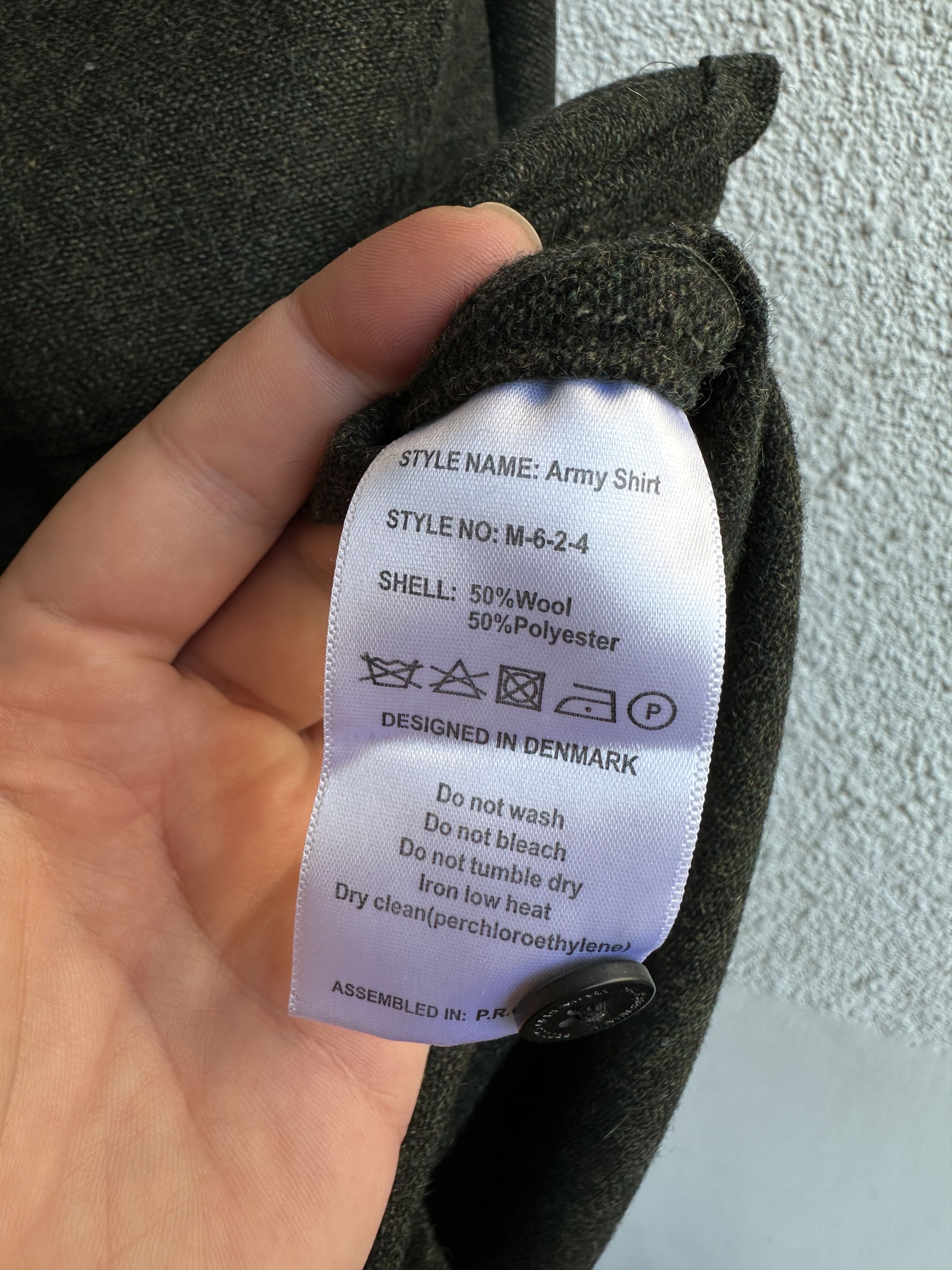 Han Kjobenhavn wool blend army shirt Size US S / EU 44-46 / 1 - 5 Thumbnail