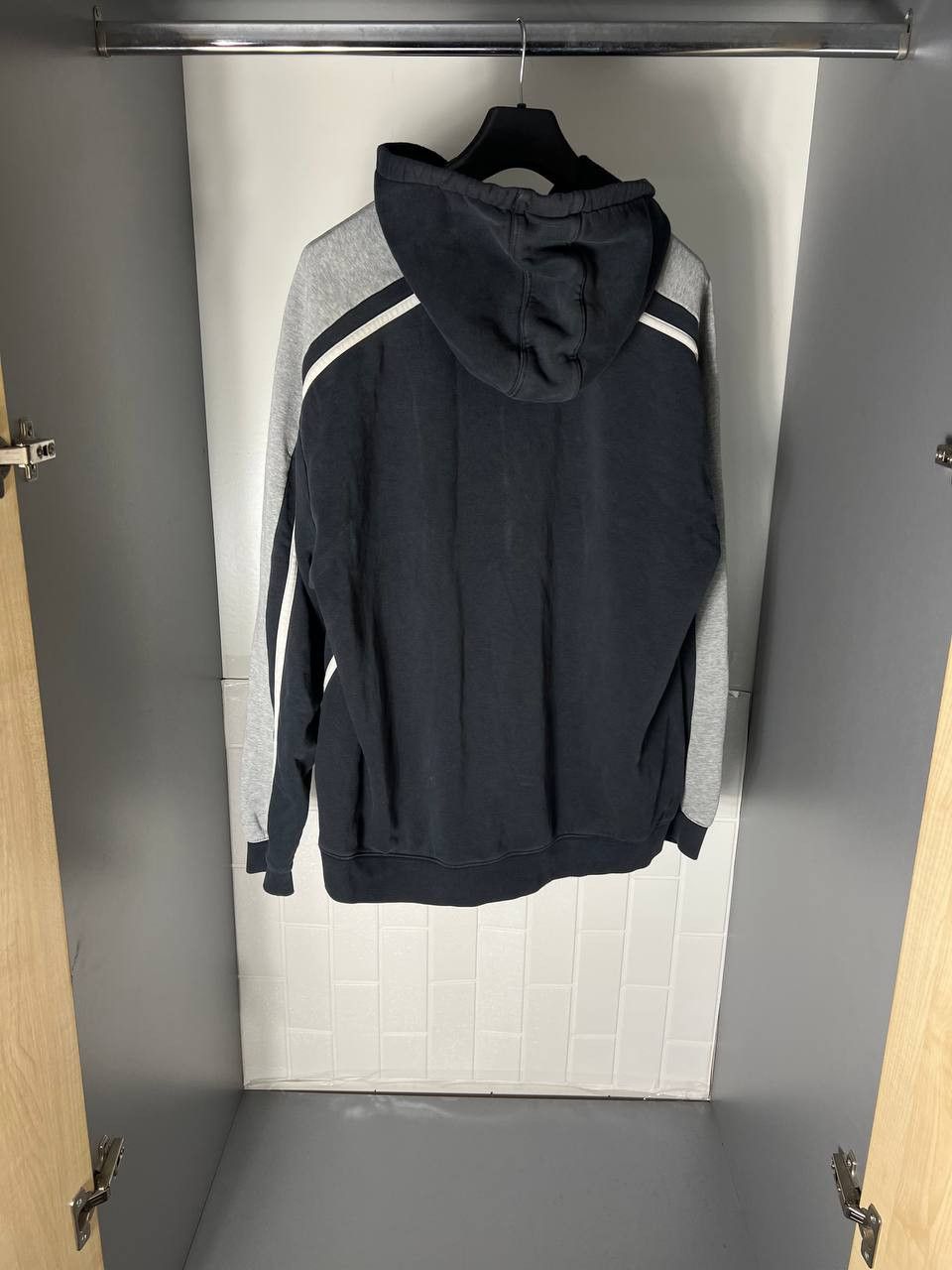 Nike VINTAGE NIKE BIG LOGO SWOOSH HOODIE RETRO DRILL Y2K 90s USA Size US XL / EU 56 / 4 - 9 Thumbnail