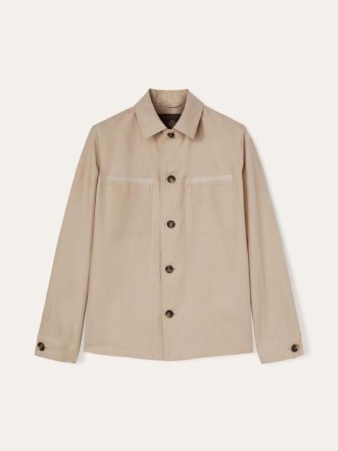 Loro Piana o1w1db10225 FAN0468 Kalama Overshirt in Beige Size US S / EU 44-46 / 1 - 1 Preview