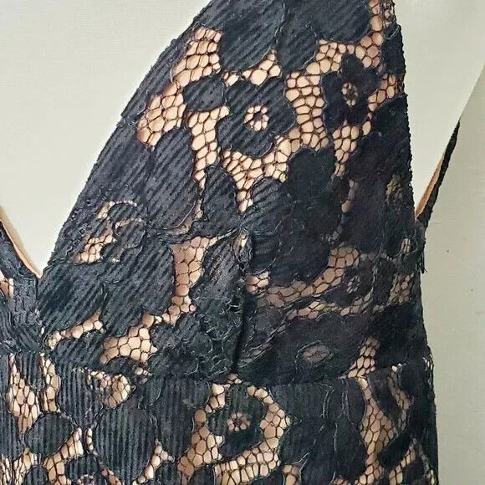 Free People FREE PEOPLE DANGEROUS LOVE BLACK FLORAL LACE MINI DRESS SZ 6 Size M / US 6-8 / IT 42-44 - 6 Thumbnail