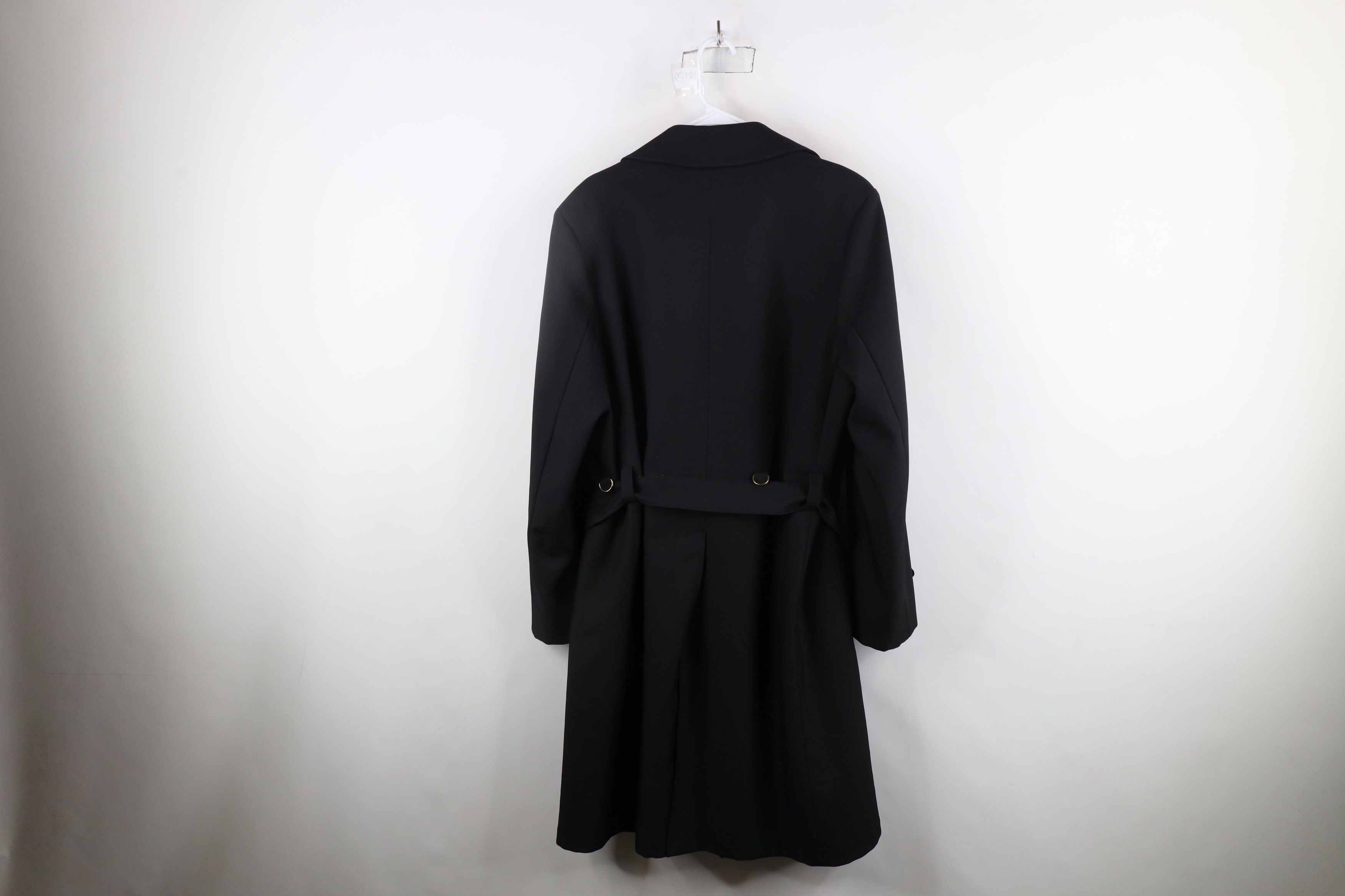 Vintage Vintage 90s Streetwear Blend Belted Trench Coat Jacket Black Size US L / EU 52-54 / 3 - 13 Thumbnail