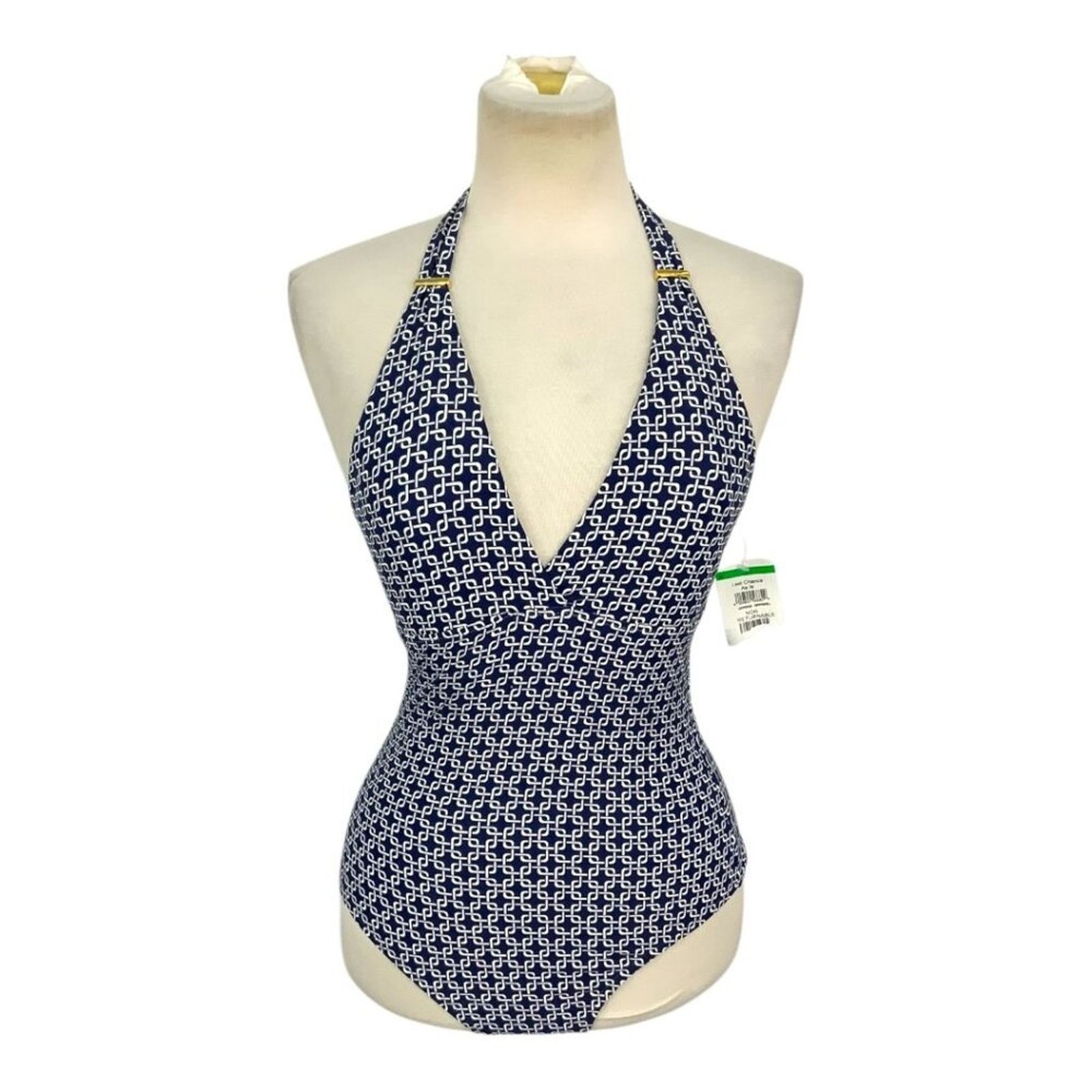 Melissa Odabash One-Piece Swimsuit Navy Sz 6 NWOT $277 MSRP