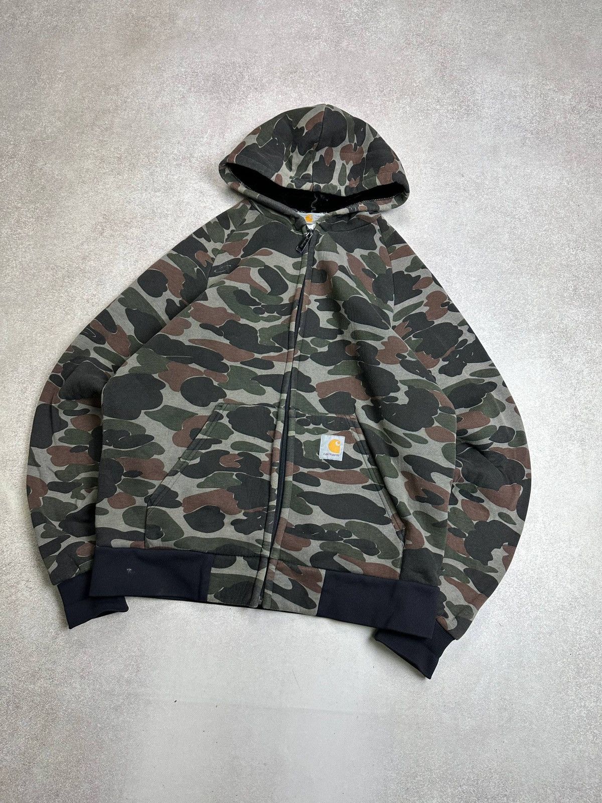 Carhartt Vintage Carhartt Camo Active Zip Hoodie M Size US M / EU 48-50 / 2 - 2 Thumbnail
