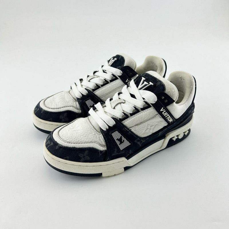 Louis Vuitton Louis Vuitton Panda Print Low-Top Sneakers 0089 Size US 5.5 / EU 38 - 1 Thumbnail