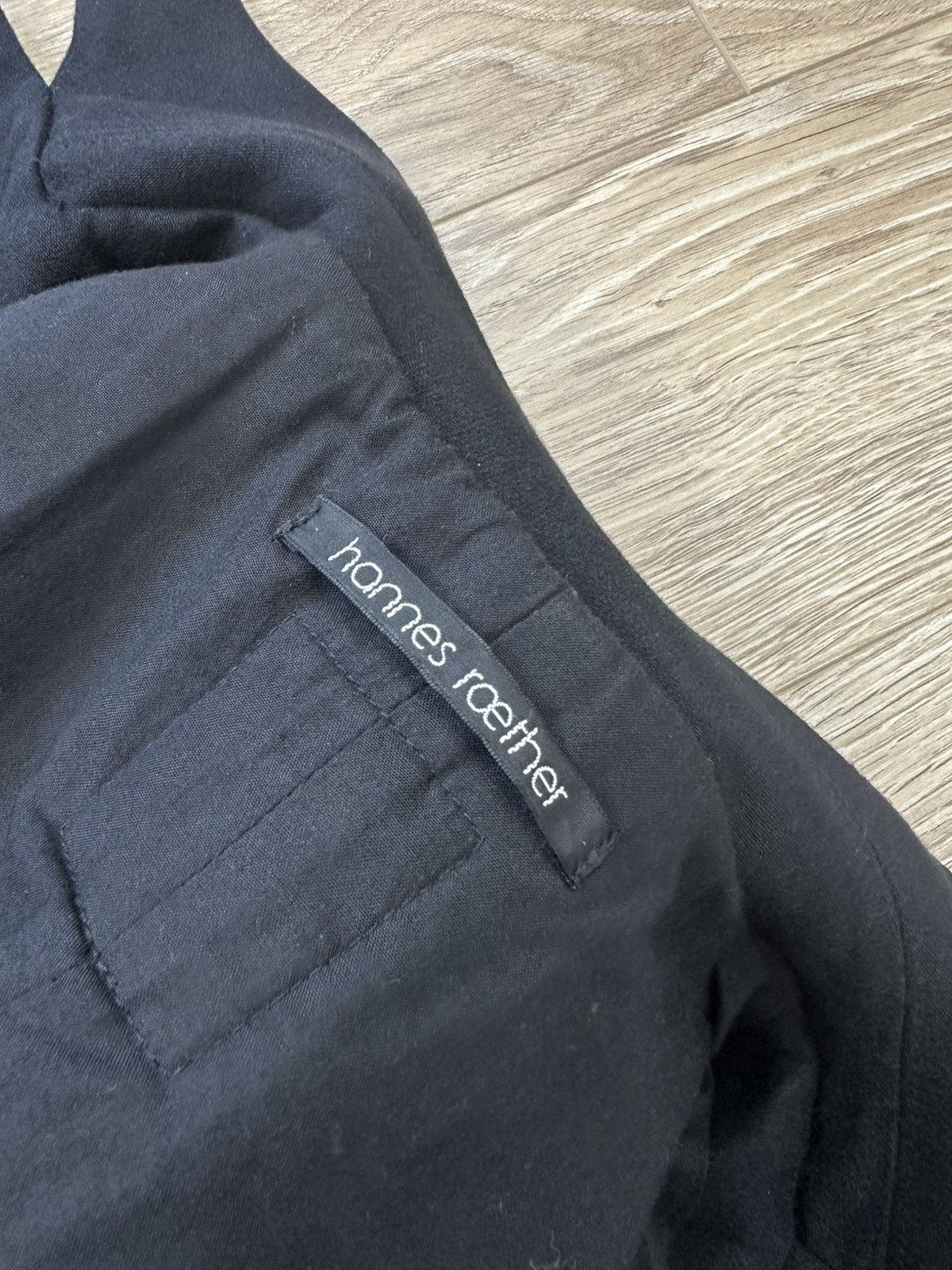 hannes roether Hannes Roether Men's Cotton Coat Jacket Size L/M Black Size US L / EU 52-54 / 3 - 15 Thumbnail