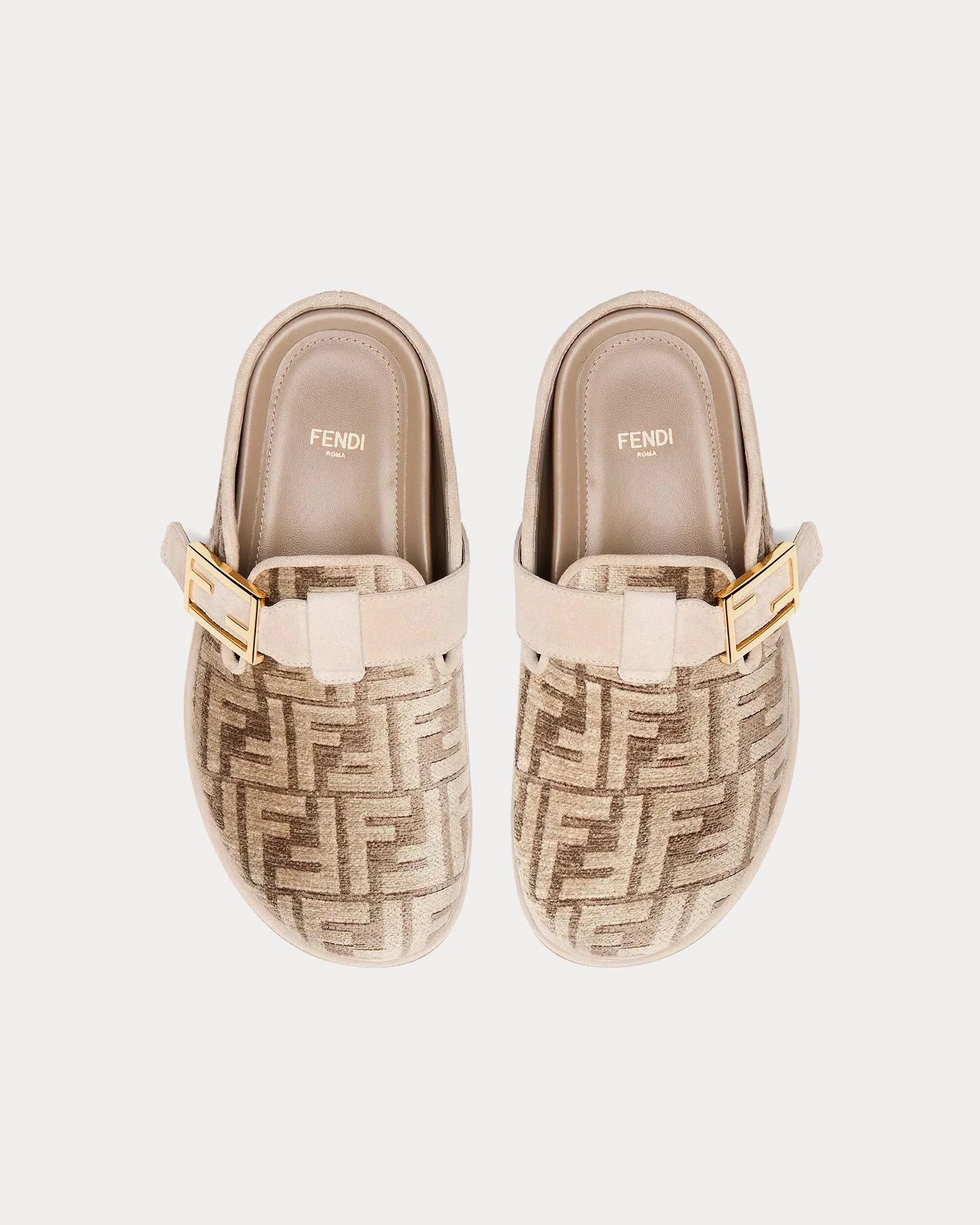 Fendi o1s1wg110425 Mules in Grey Size US 7 / IT 37 - 3 Thumbnail