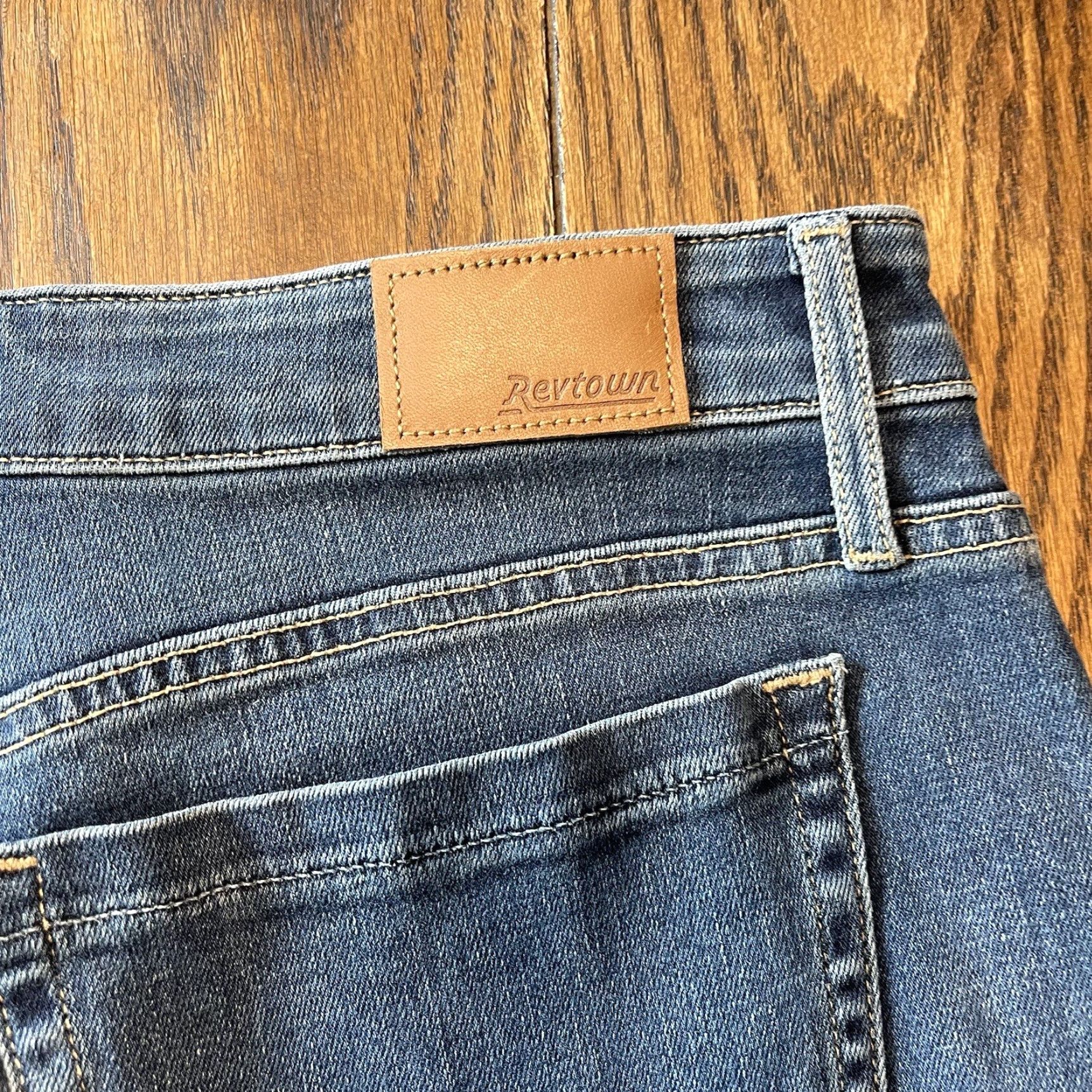 Vintage Revtown Jeans Women's High Rise Skinny 31R Medium Blue Stretch Denim 31x29 Size 24" / US 00 / IT 34 - 7 Thumbnail