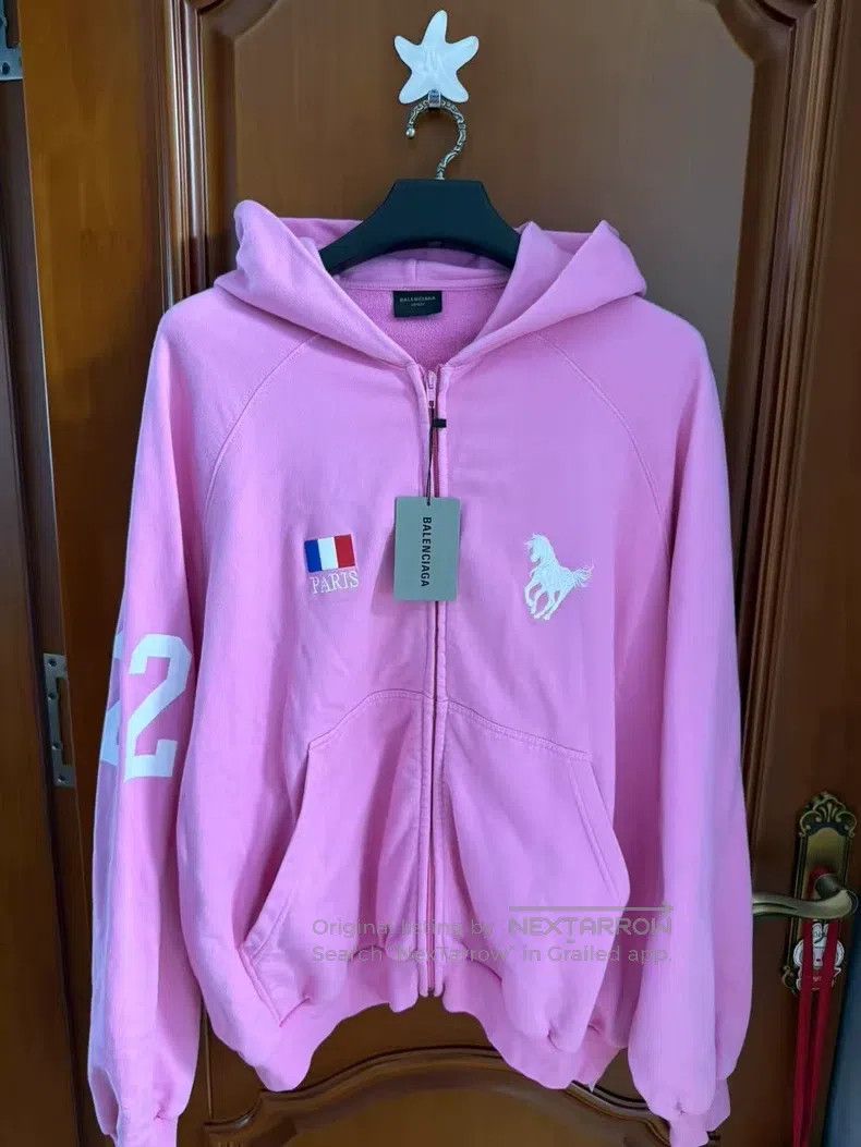 Balenciaga Balenciaga Pink Battle Horse Jacket Size US S / EU 44-46 / 1 - 1 Thumbnail