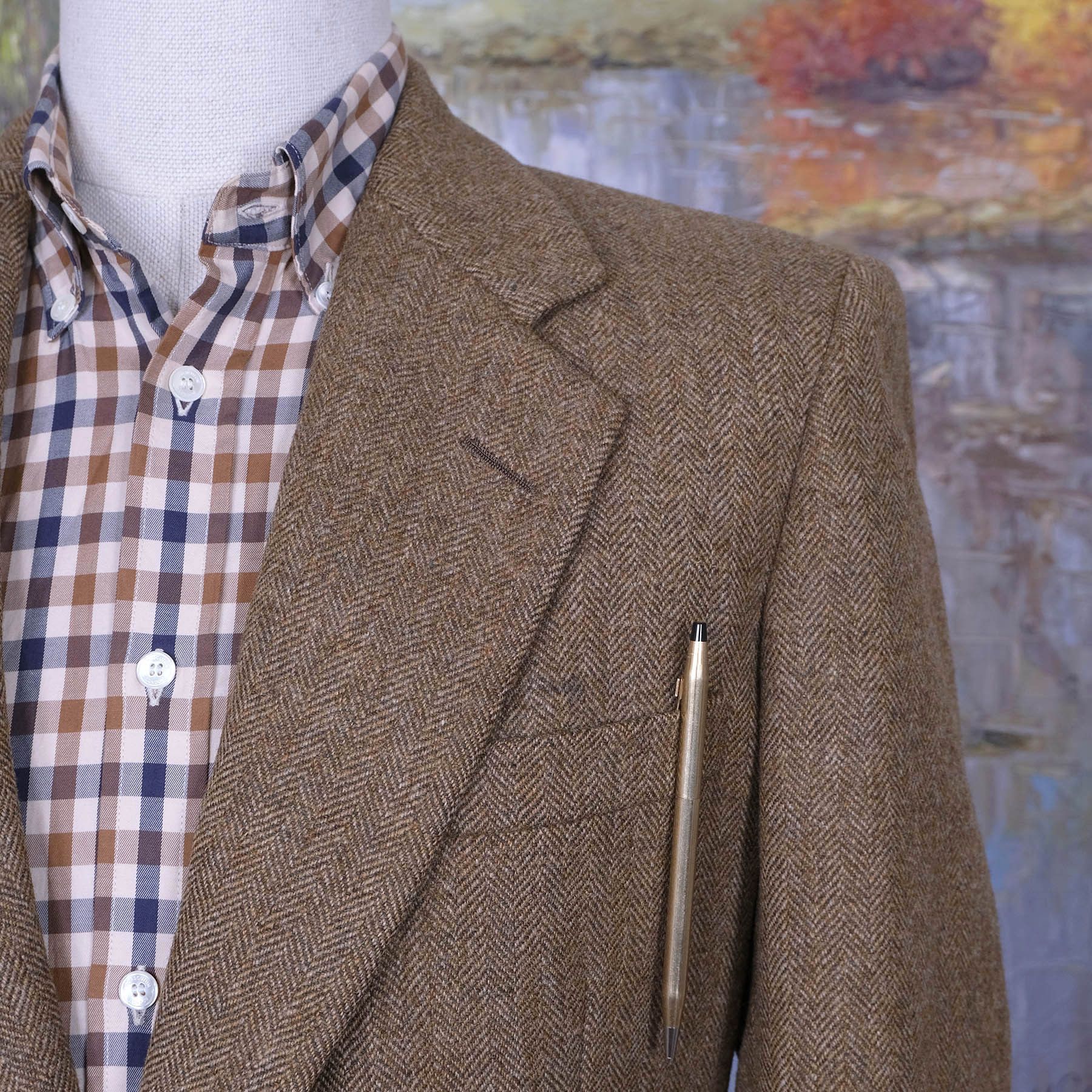 Chester Barrie Chester Barrie, Handmade Tweed Jacket, Size 40, RRP 1400 e Size 40L - 2 Thumbnail