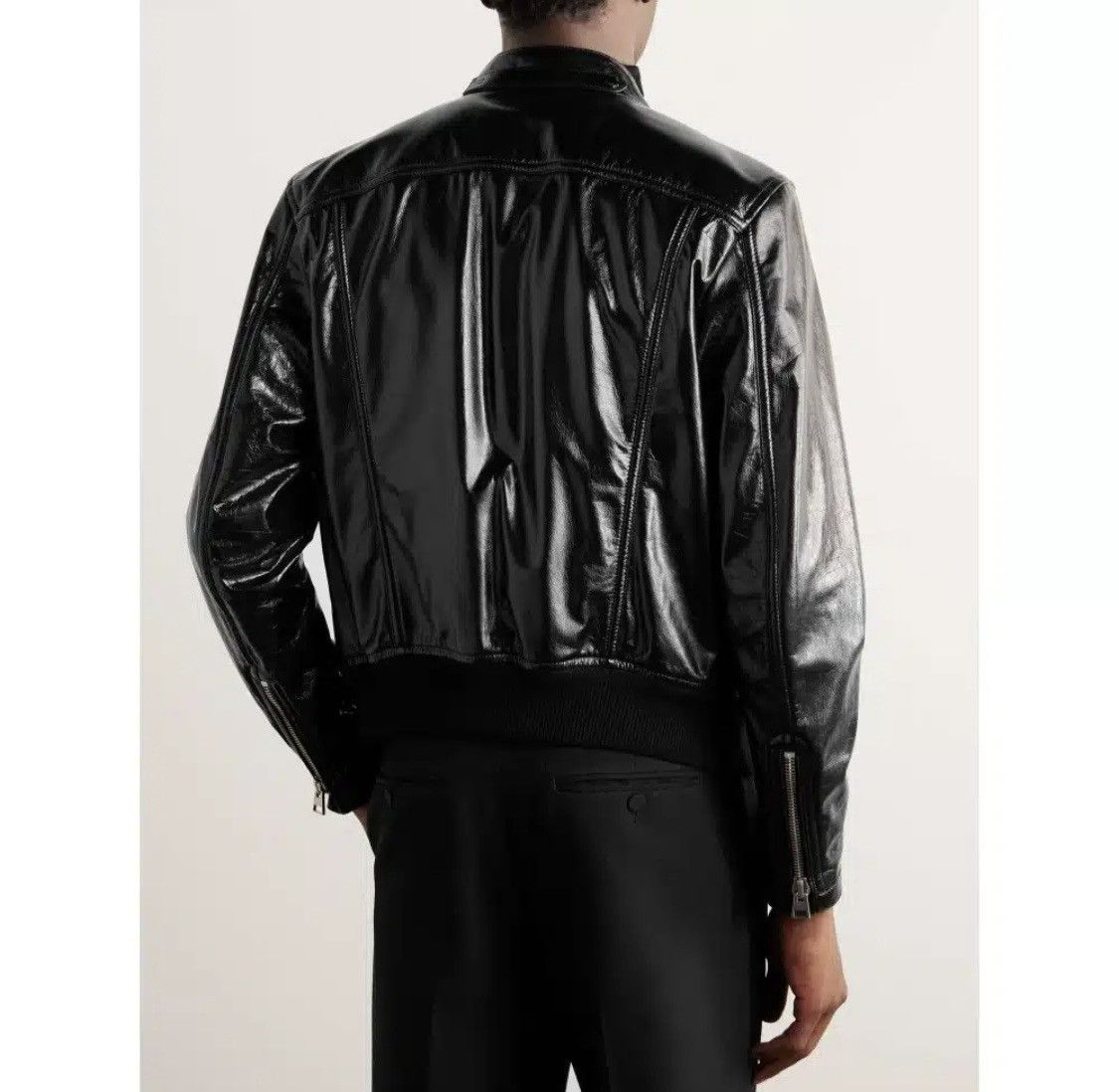 Tom Ford LEATHER BLOUSON JACKET Size US M / EU 48-50 / 2 - 3 Thumbnail