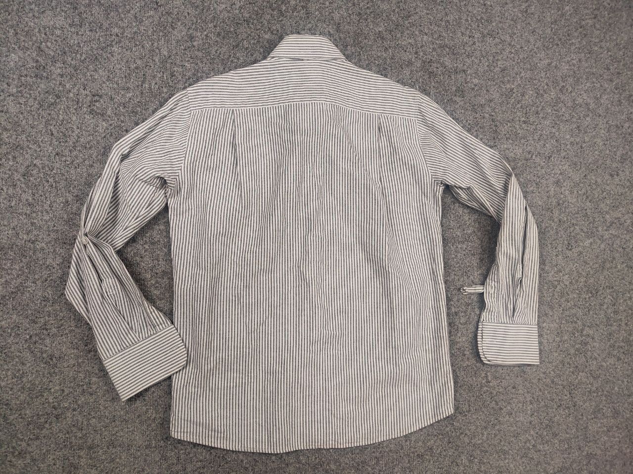 Japanese Brand Nude Bones Vintage Japan Work USA striped shirt embroidery Size US S / EU 44-46 / 1 - 7 Thumbnail