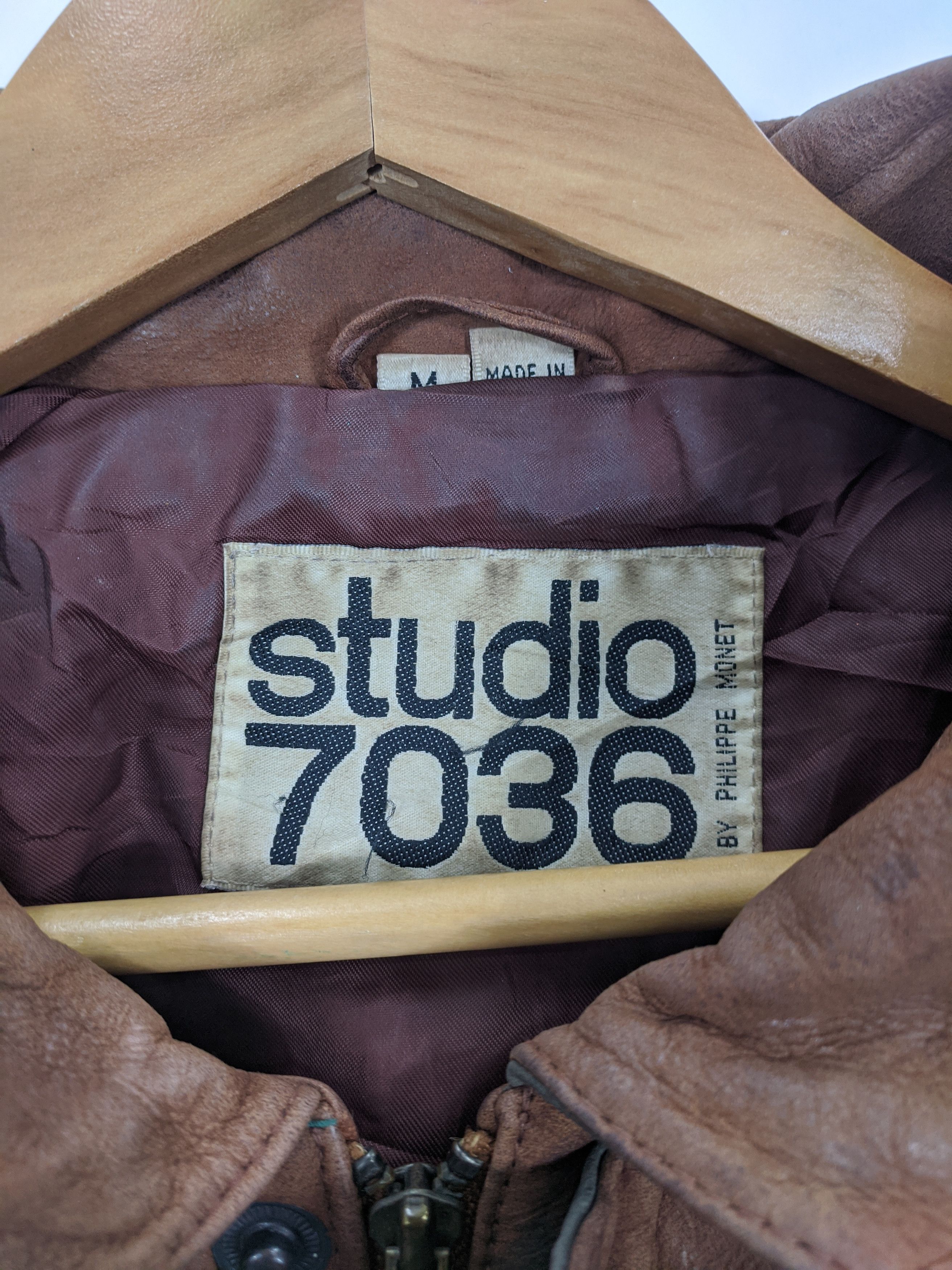 Vintage Vintage 80s Studio 7036 Leather Jacket J0347 Size US M / EU 48-50 / 2 - 5 Thumbnail