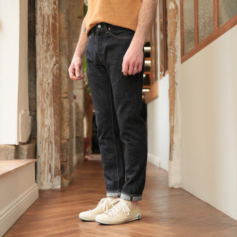 Momotaro Jeans Momotaro 0405-82IE High Tapered 16oz Texture Denim Size US 34 / EU 50 - 4 Thumbnail
