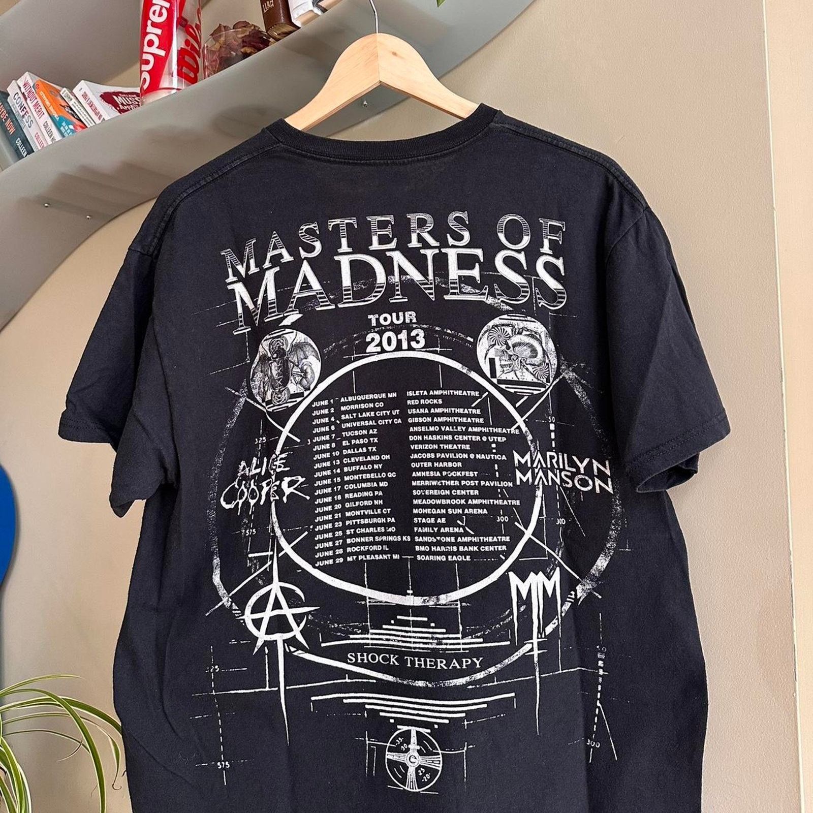 Band Tees × Marilyn Manson Vintage Y2K Marilyn Manson Shirt Size US L / EU 52-54 / 3 - 6 Thumbnail