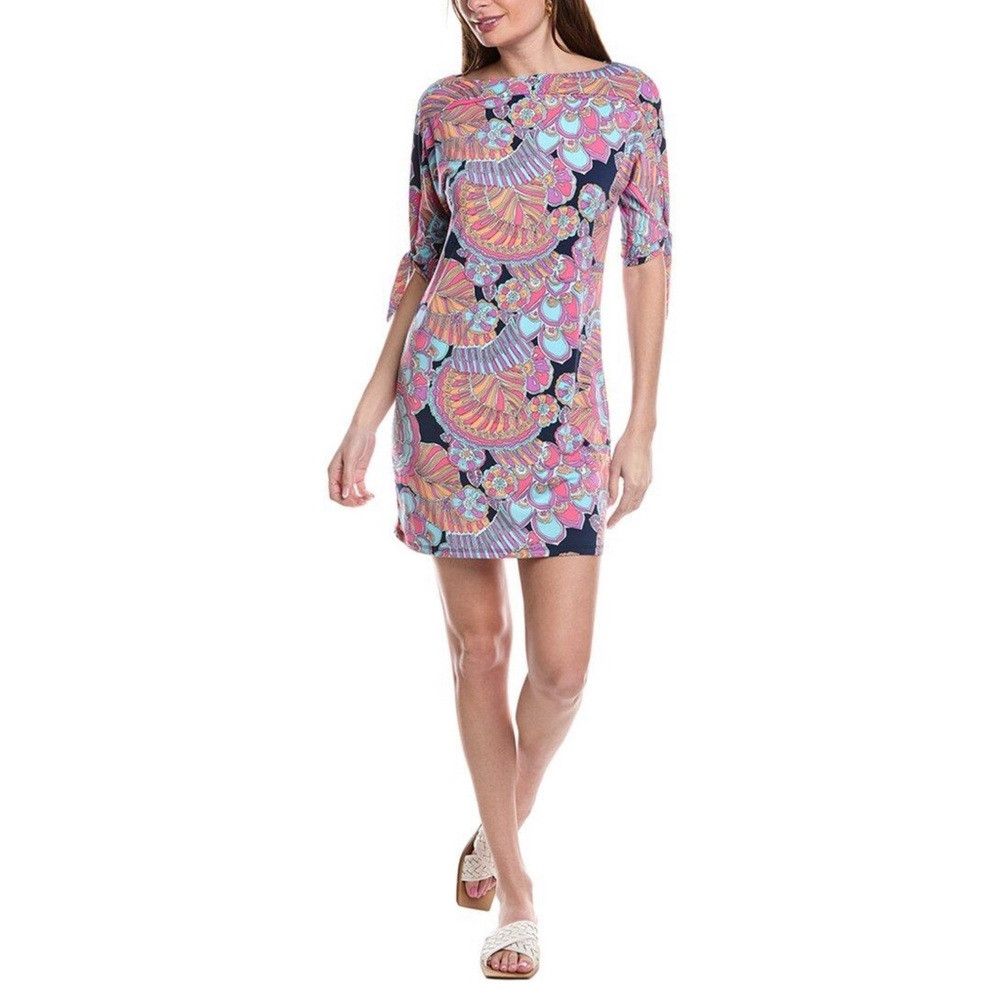 Trina Turk NWT New $178 Trina Turk Vinet Tie Sleeve Mini Dress Size S Size S / US 4 / IT 40 - 1 Thumbnail