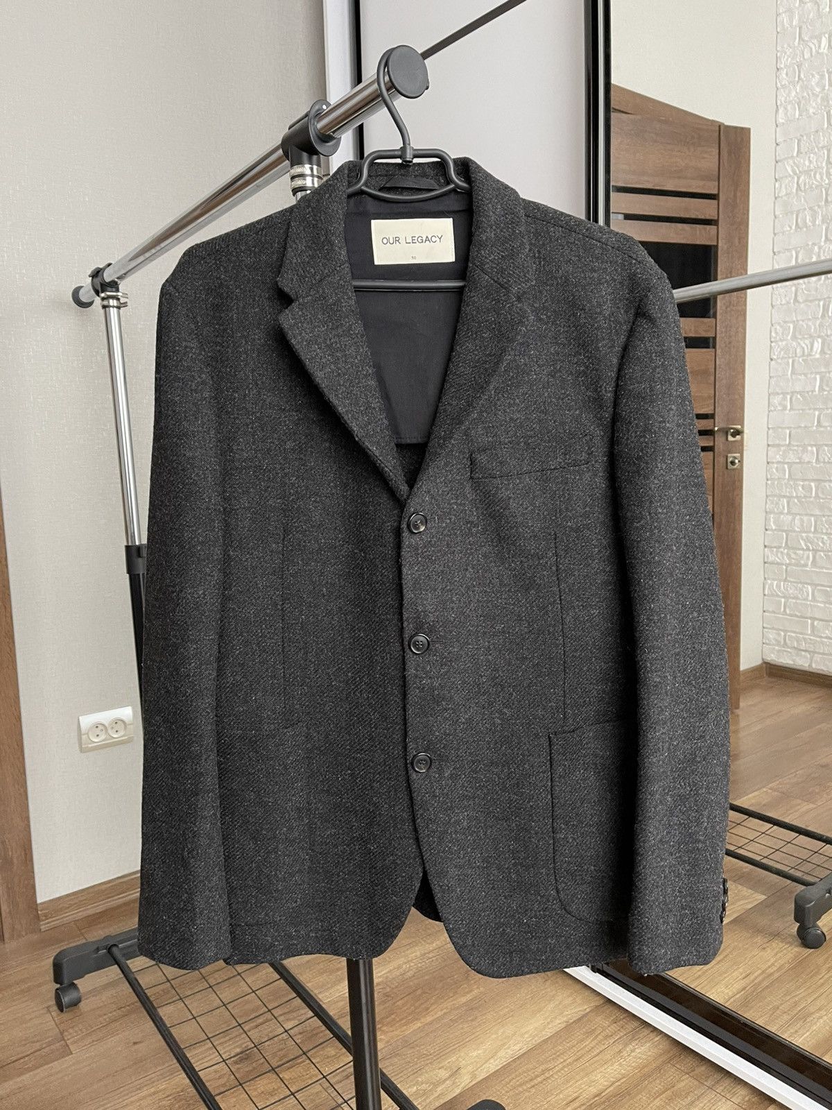 Our Legacy AW14 Our Legacy Wool Shetland Blazer Coat Jacket Size 50R - 3 Thumbnail