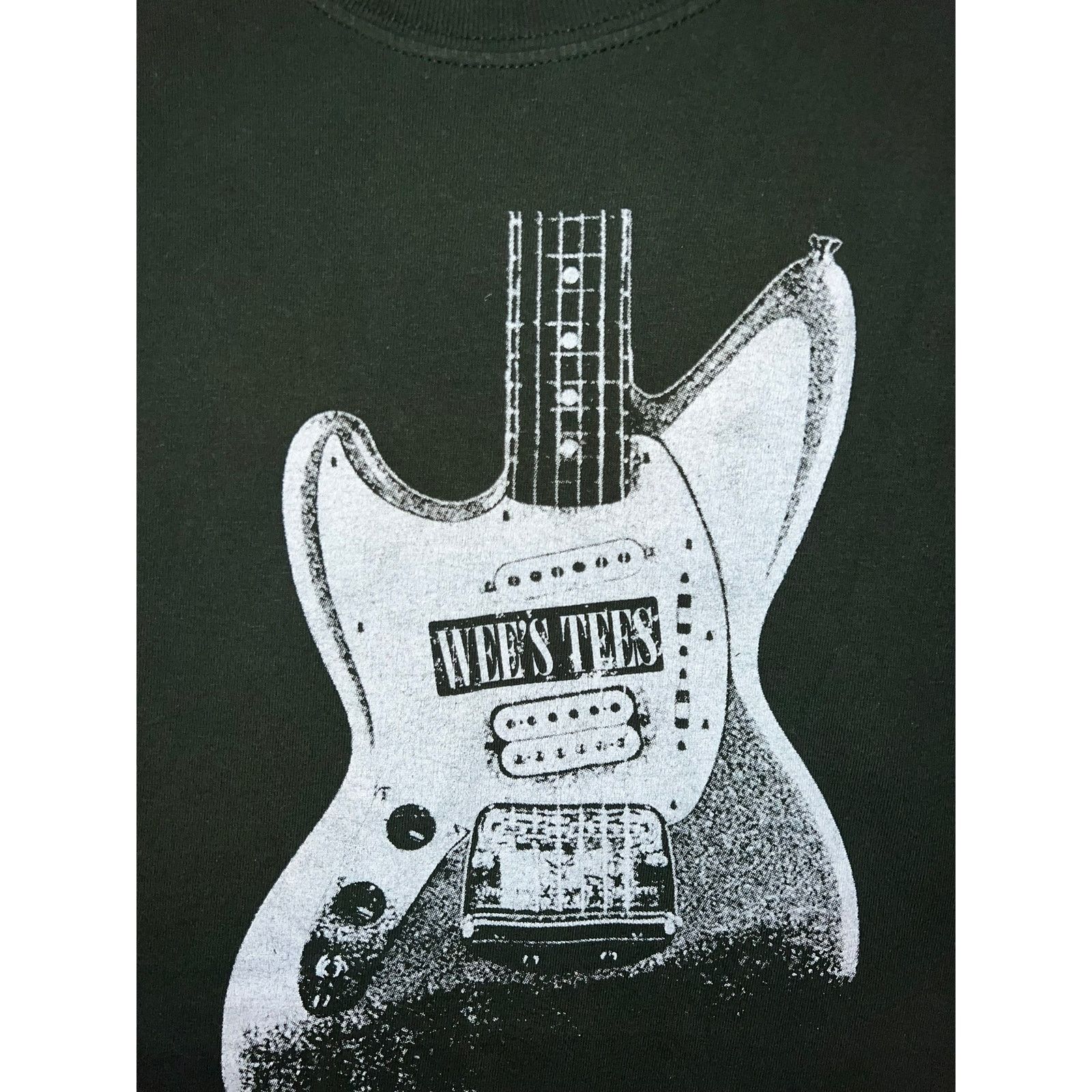 Gildan Vintage Wees Tees Shirt Green Guitar Music Graphic Tee 2000s Size US XL / EU 56 / 4 - 3 Thumbnail