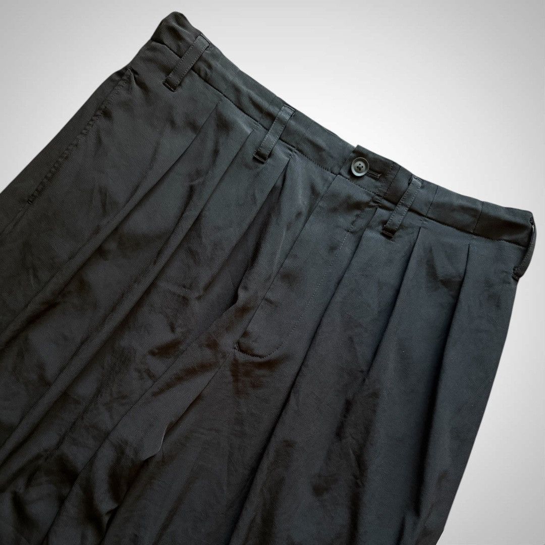 Yohji Yamamoto Yohji Yamamoto Pour Homme - G12 Tuck Wide Pleated Pants Size US 35 - 4 Thumbnail