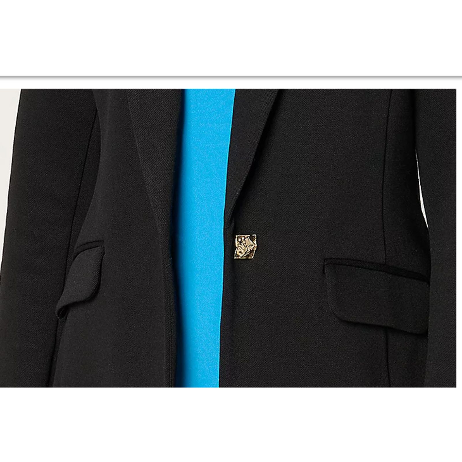 & Other Stories Susan Graver Shawl Collar Blazer Black Large A680514 Size L / US 10 / IT 46 - 2 Thumbnail