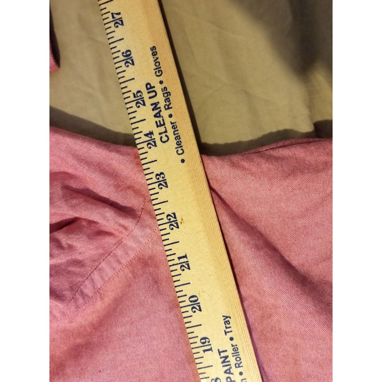 Polo Ralph Lauren VINTAGE not included; just: Polo Ralph Lauren Dress Shirt Mens 16 Pink Cotton Button Collar Long Sleeve Classic 16 in Regular 34 Size 42R - 4 Thumbnail
