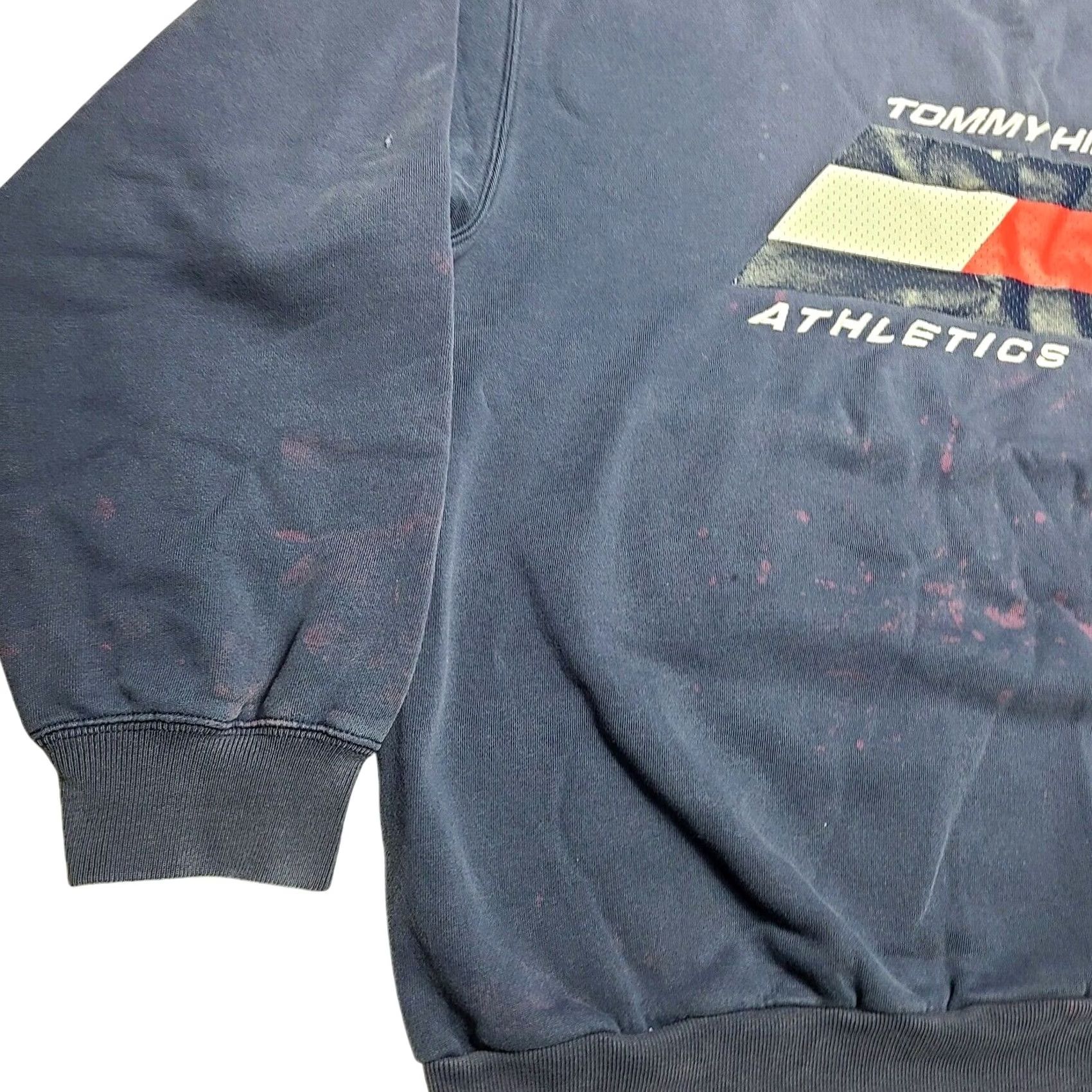 Tommy Hilfiger VINTAGE Tommy Hilfiger Athletics Sweatshirt Mens Large Distressed Blue Sweatshirt Pullover Athletic Regular L Size US L / EU 52-54 / 3 - 4 Thumbnail