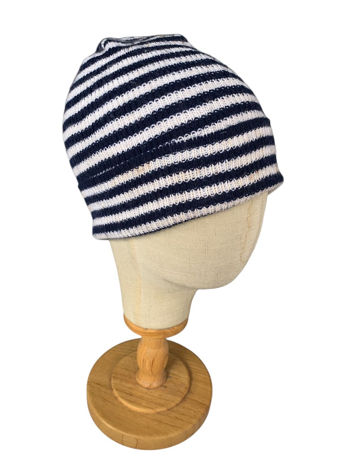 KAZUKO MITSUTA STRIPE KNIT STREETWEAR JAPANESE BEANIE HATS