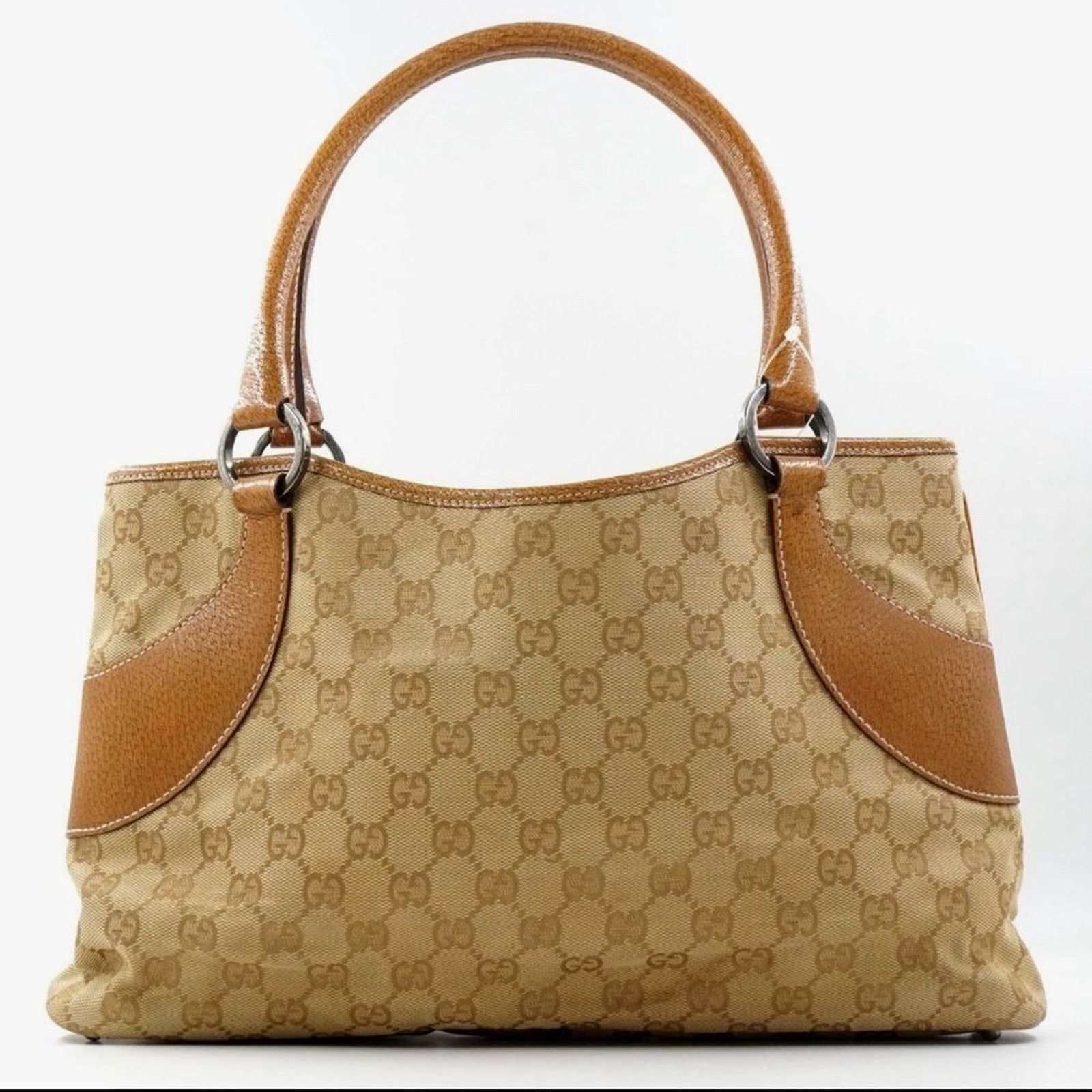 Gucci Gucci Vintage Gucci GG canvas Women Brown Tote Bags Size ONE SIZE - 1 Thumbnail