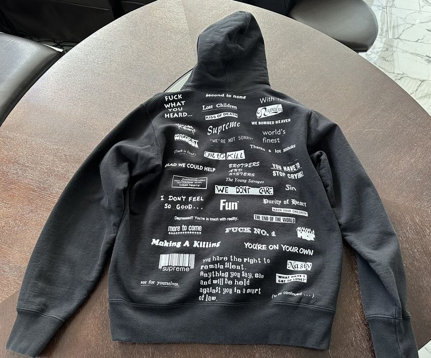 Supreme Supreme Stop Crying Hoodie | Grailed