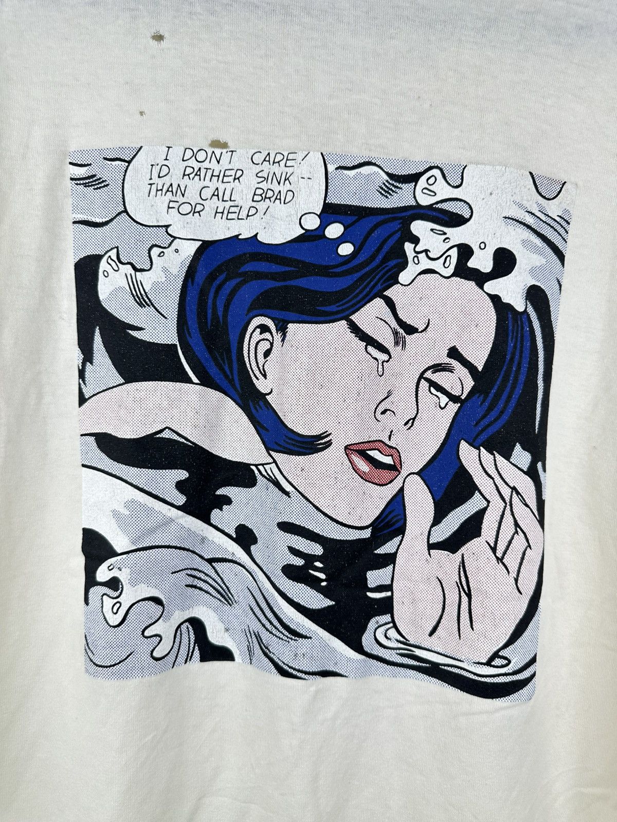 Vintage Distressed Roy Lichtenstein Tee Size US L / EU 52-54 / 3 - 3 Thumbnail