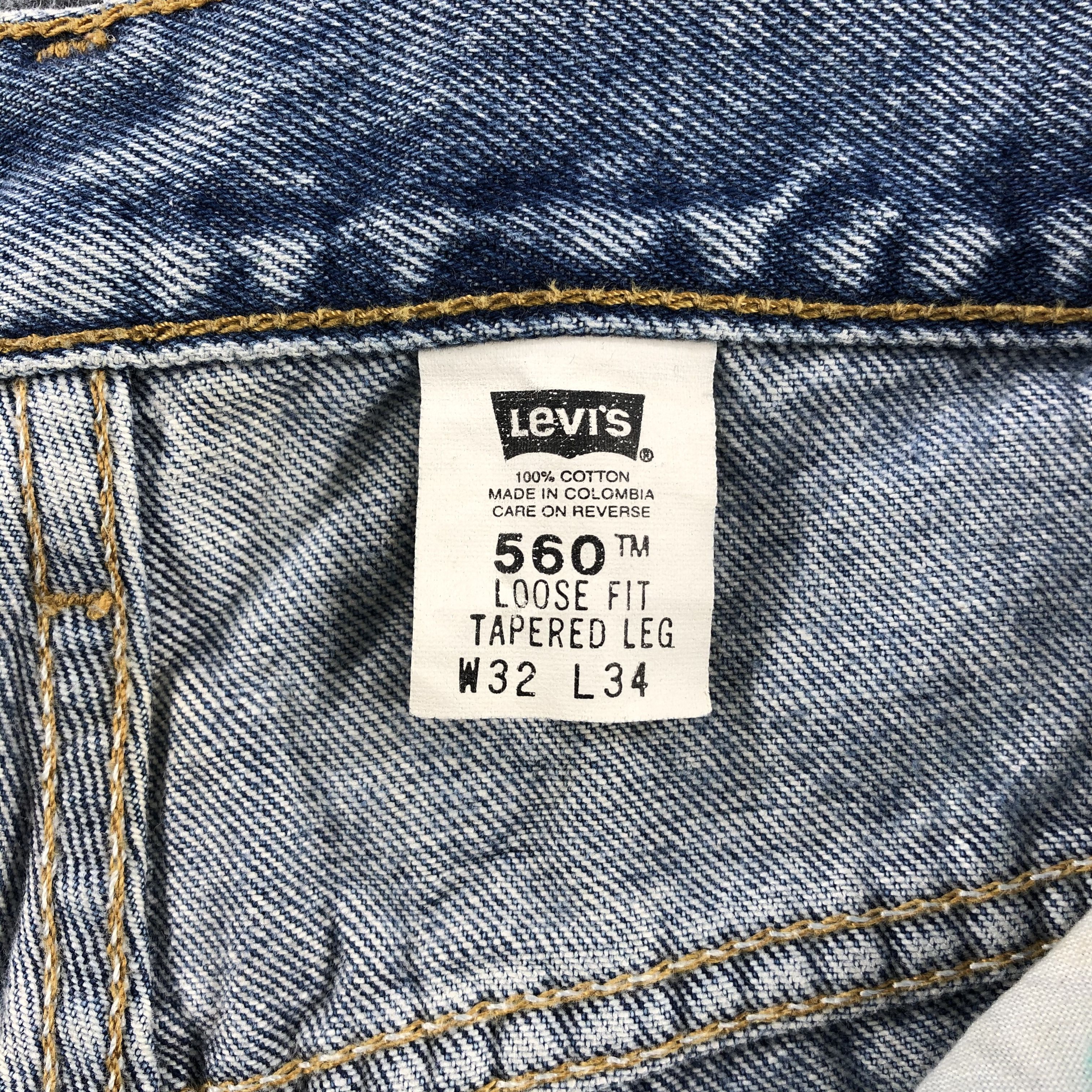 Levi's × Vintage Vintage 90s Light Wash Levis Jeans Lot 560-JM785 Size US 31 - 10 Thumbnail