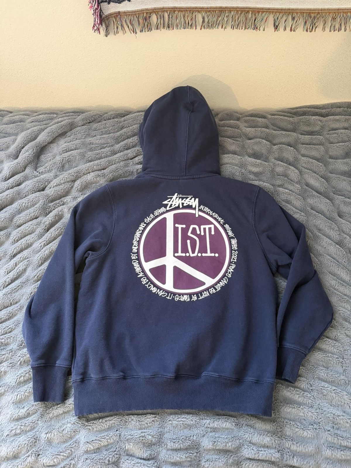 Stussy Stüssy ISI peace sign hoodie Size US XS / EU 42 / 0 - 2 Thumbnail